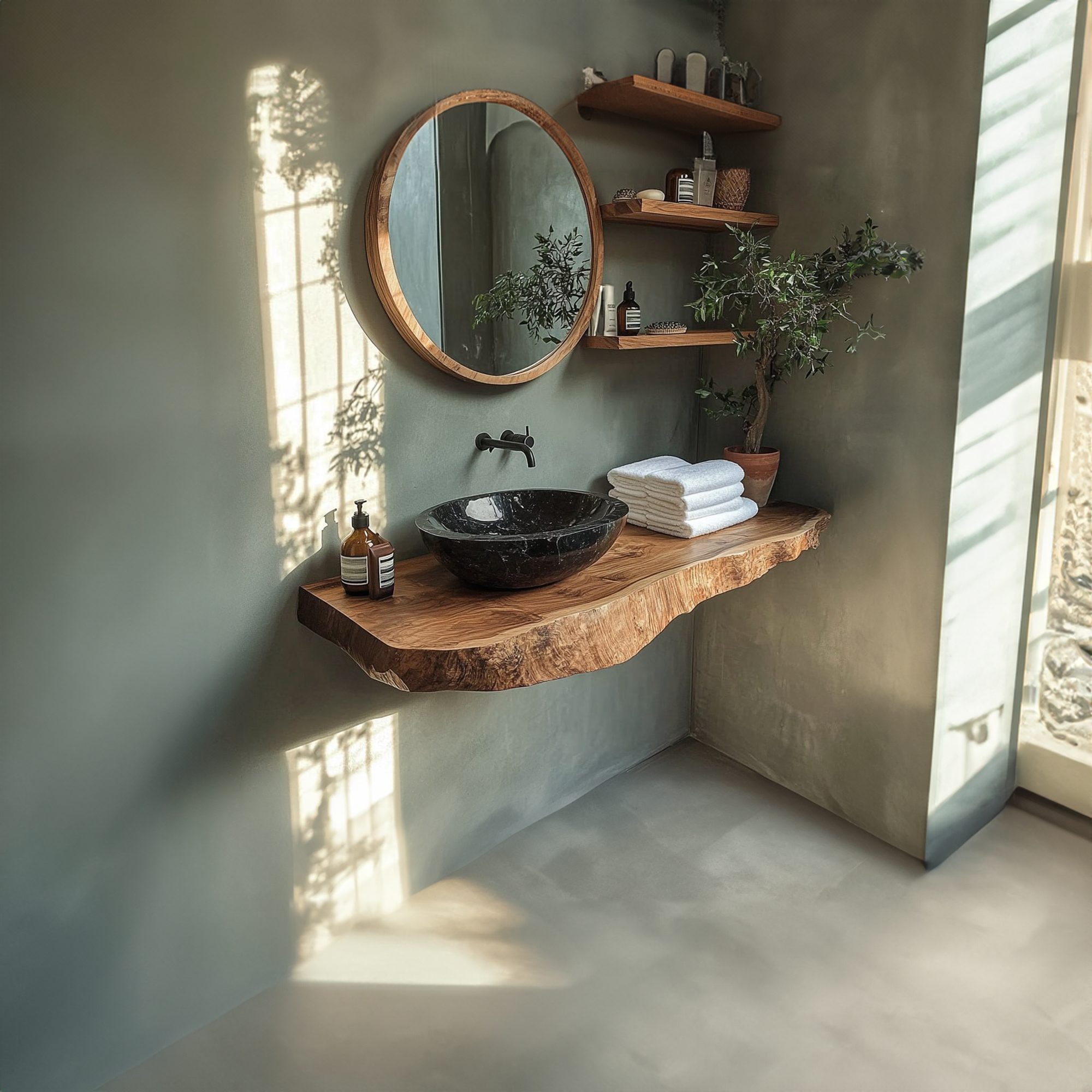 Rustic Single Sink Vanity Bathroom SINLBRV112