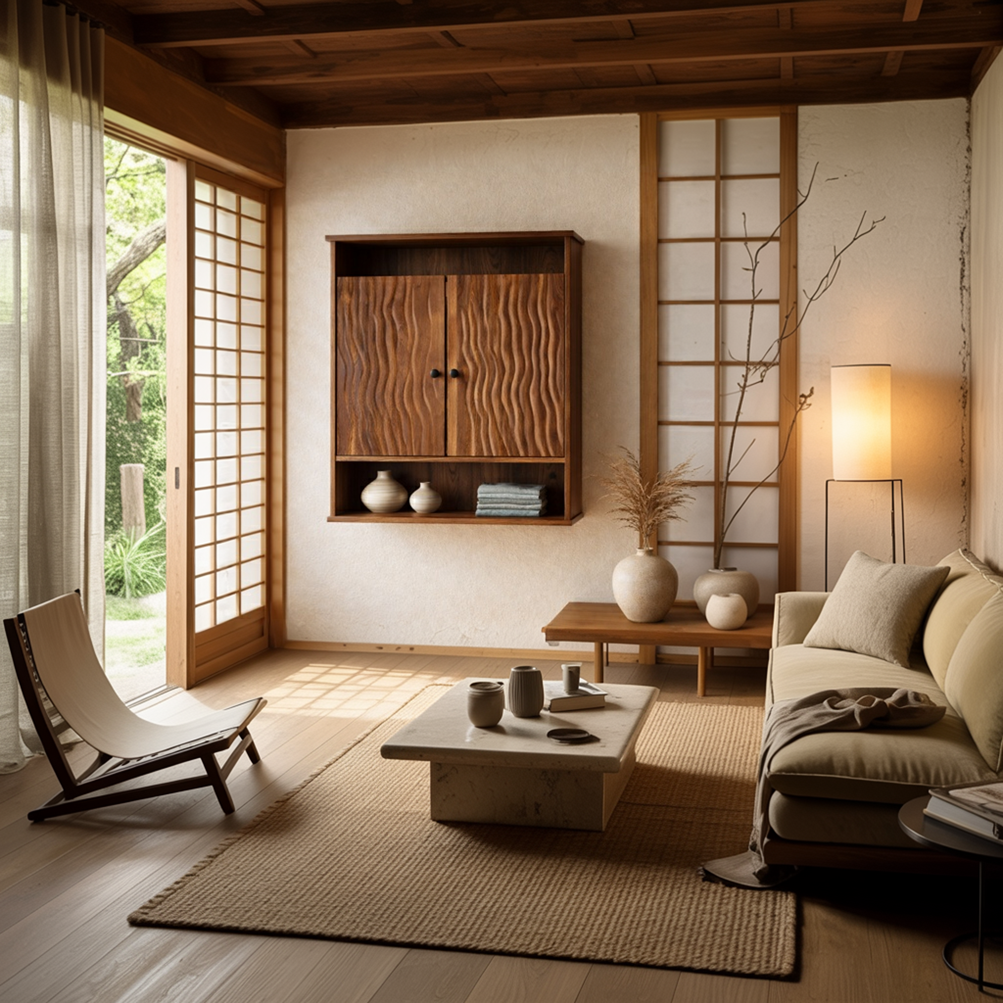 Rustic Wooden Wine Cabinet Living Room Bar SINLKISC450