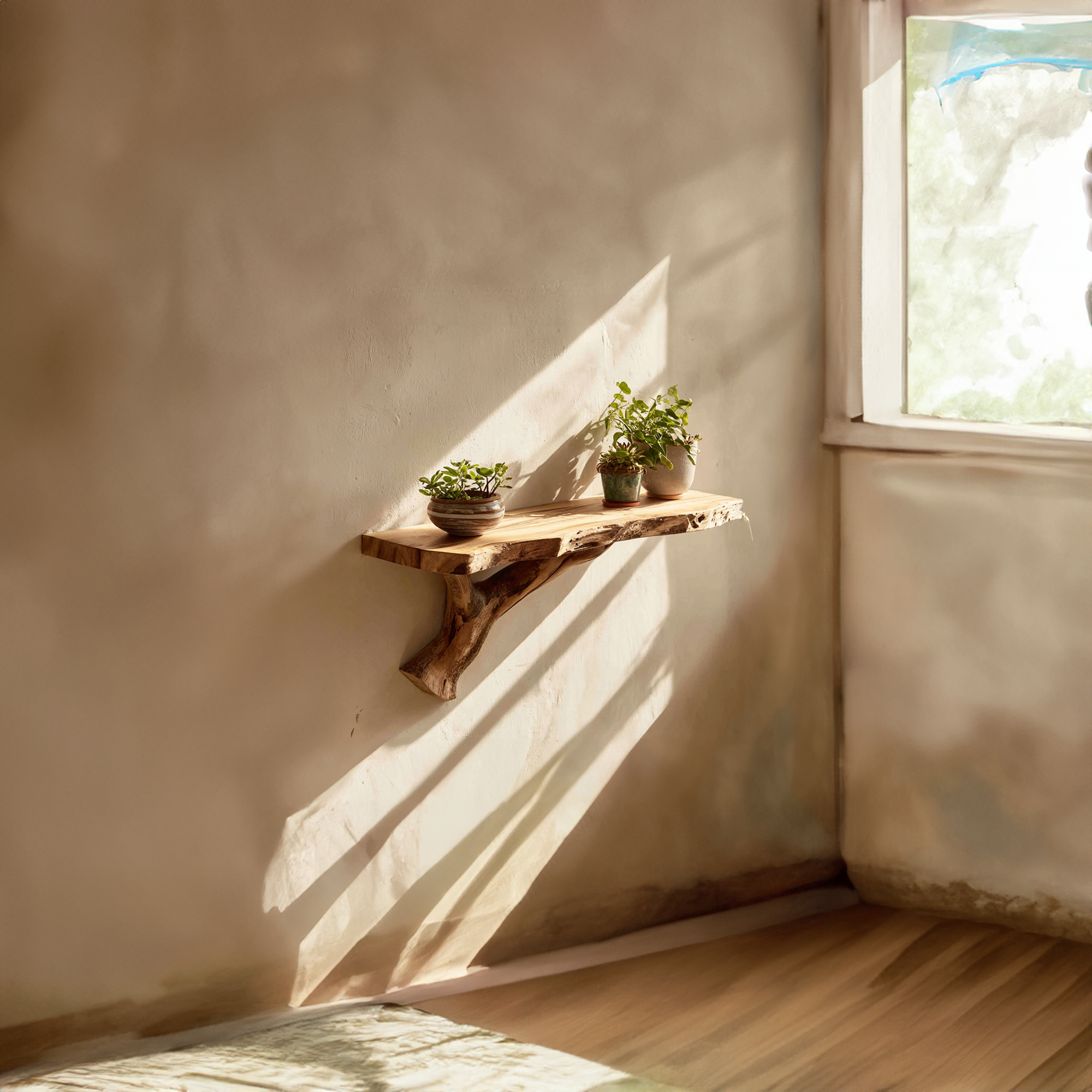 Rustic Floating Shelve Living Room And Entryway SINLKIFL121