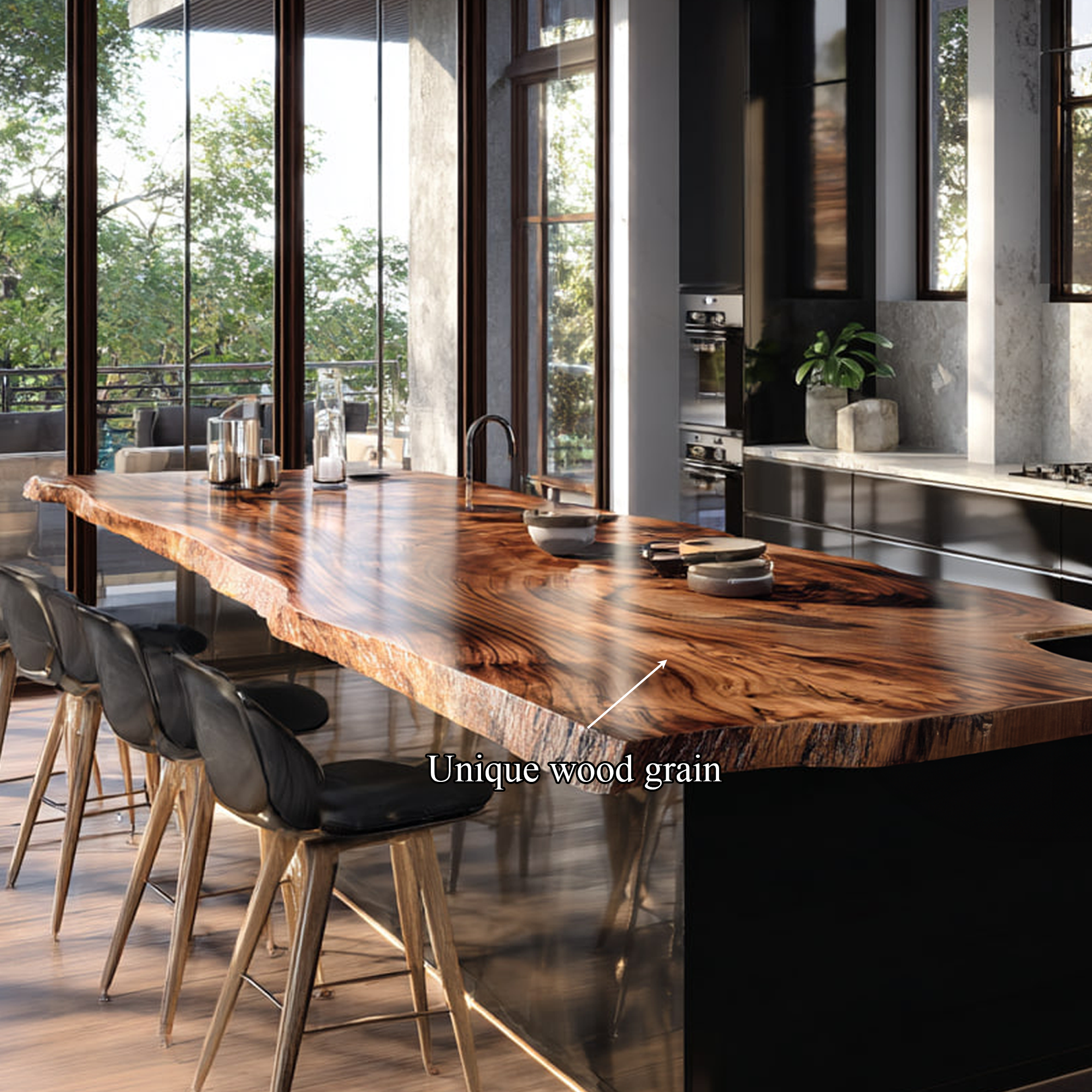 Rustic Luxury Live Edge Counter Kitchen Or Home Bar SINLKIKI119