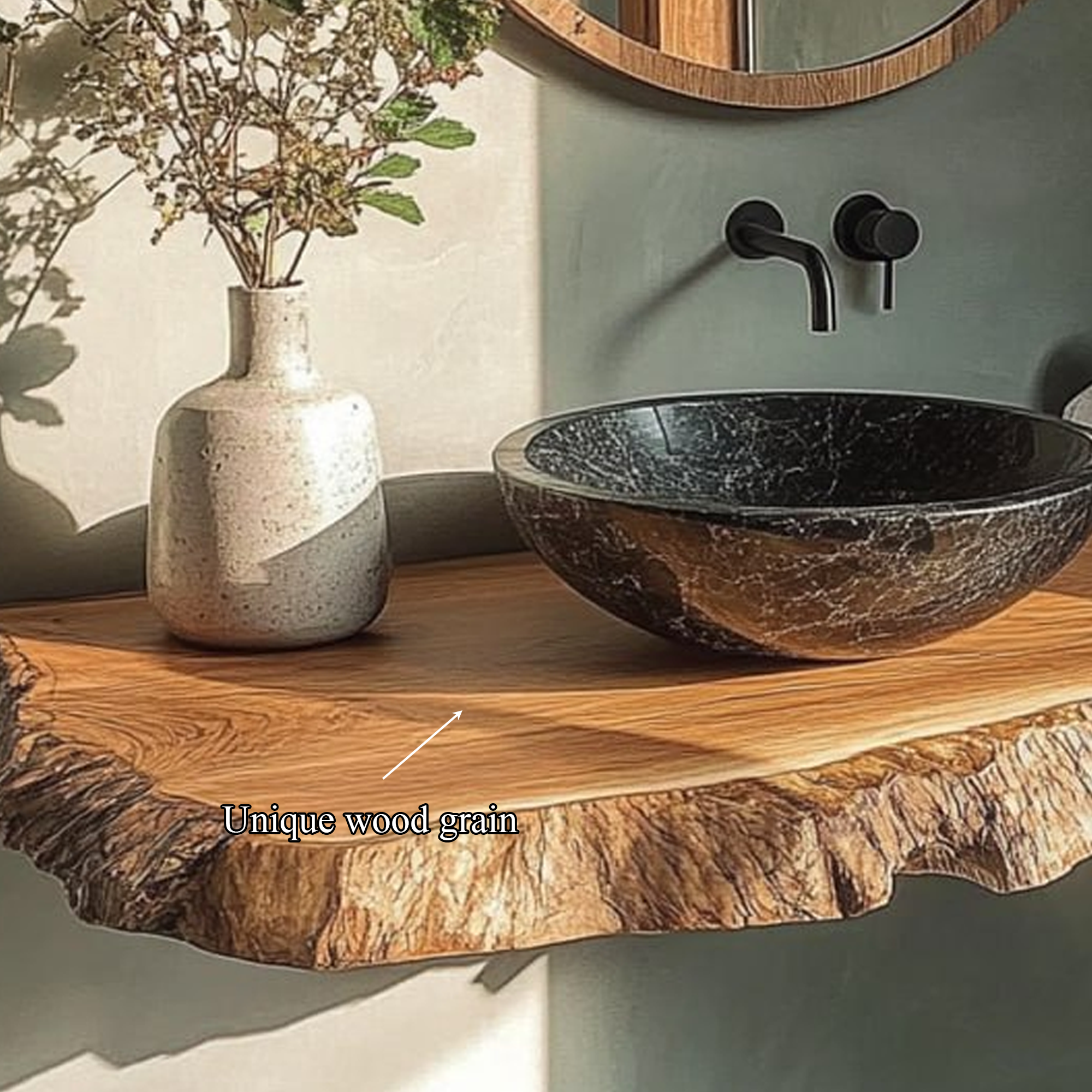 Rustic Minimalist Washstand Bathroom SINLBRV111