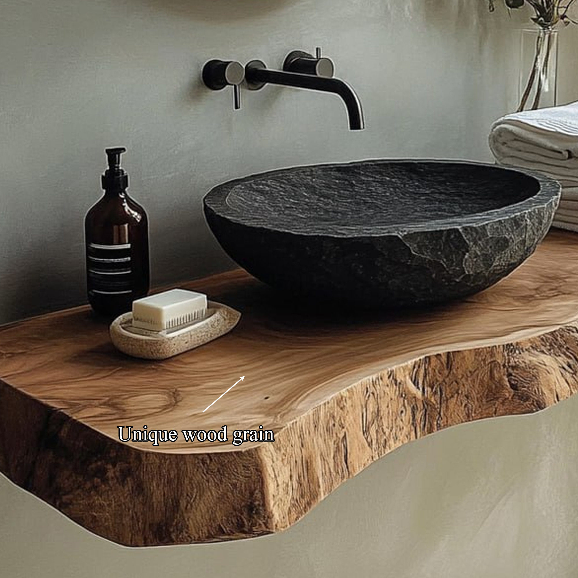 Rustic Floating Shelf Farmhouse Vanity Bathroom SINLBRV116