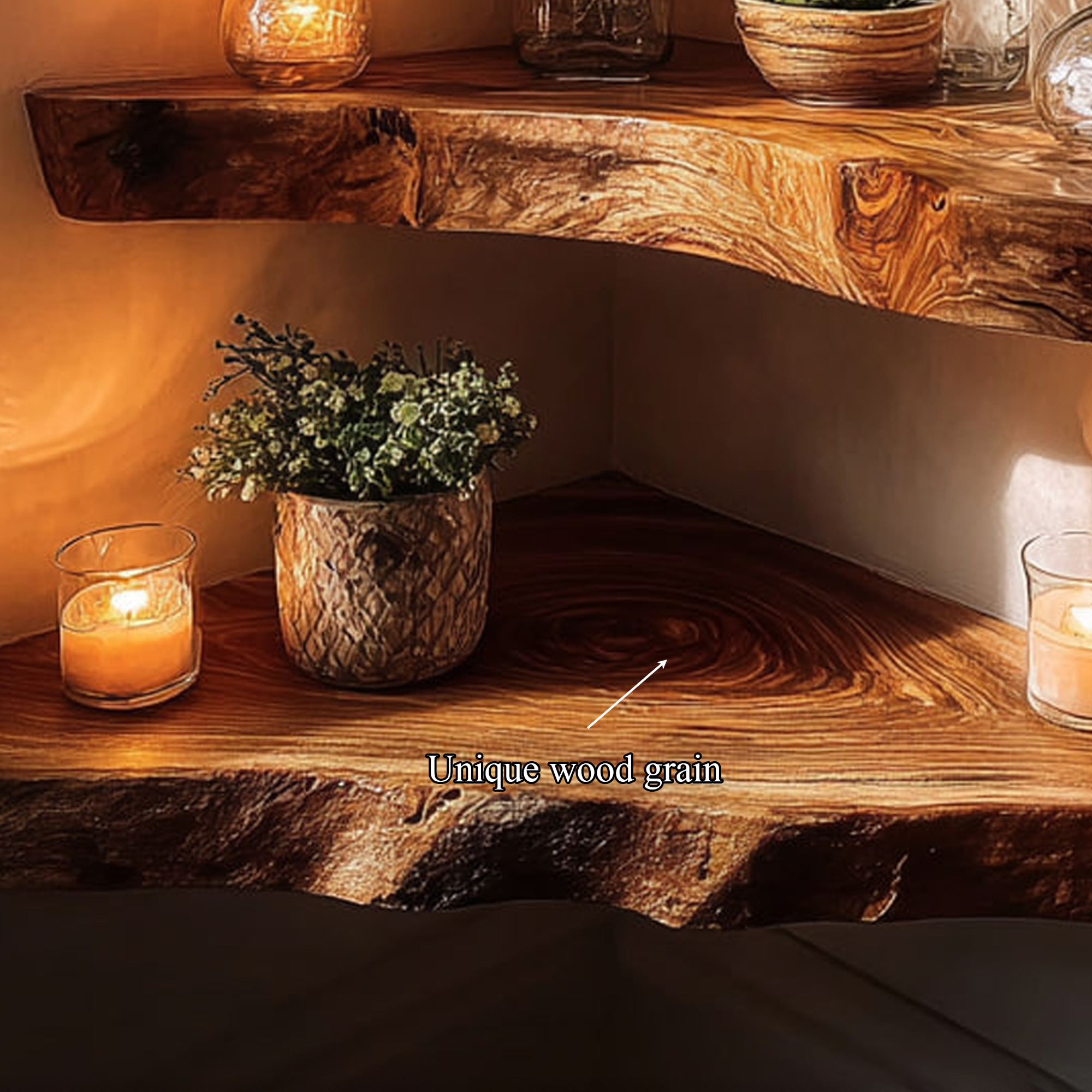 Rustic Floating Shelf Entryway Wall Storage And Decor SINLKIFL169