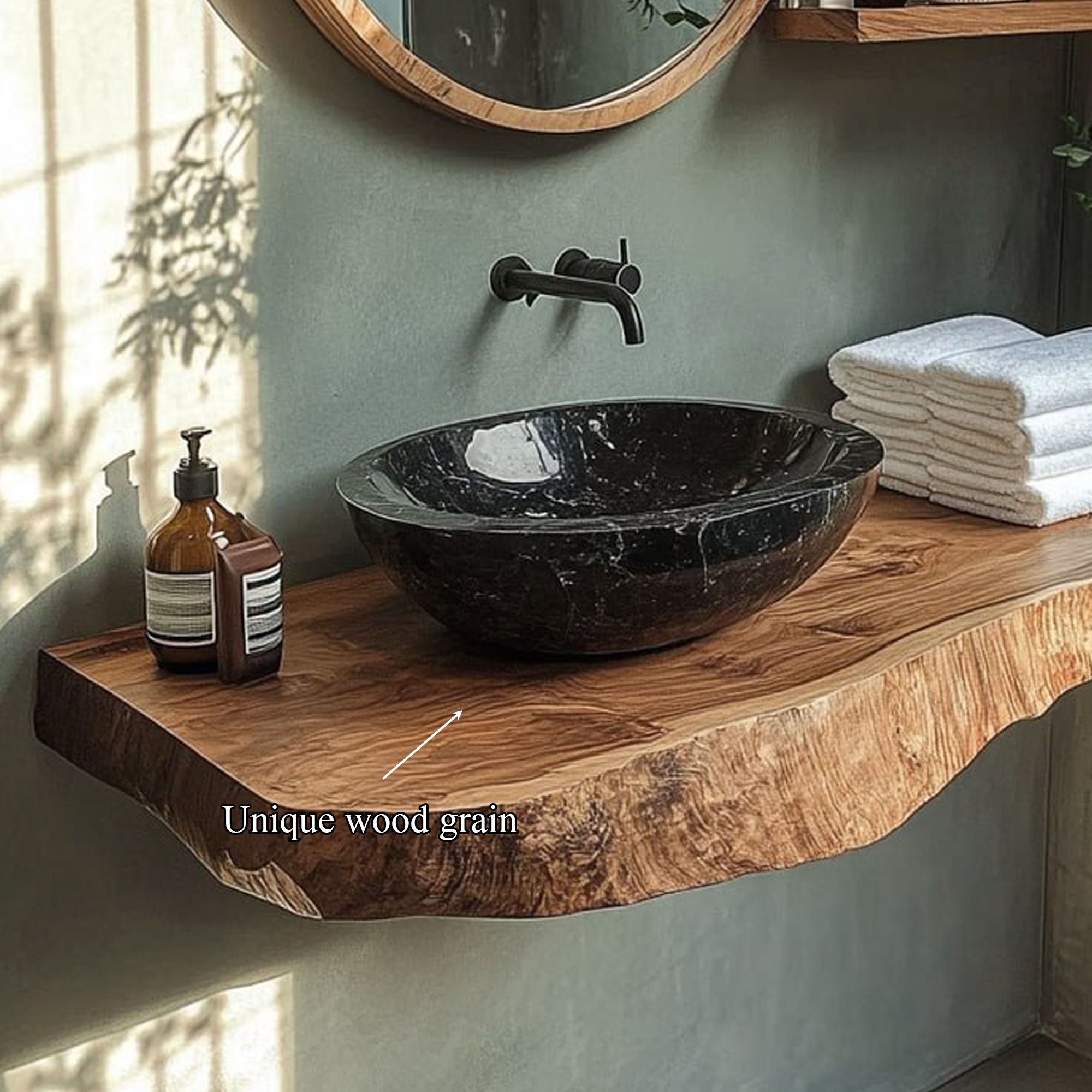 Rustic Single Sink Vanity Bathroom SINLBRV112