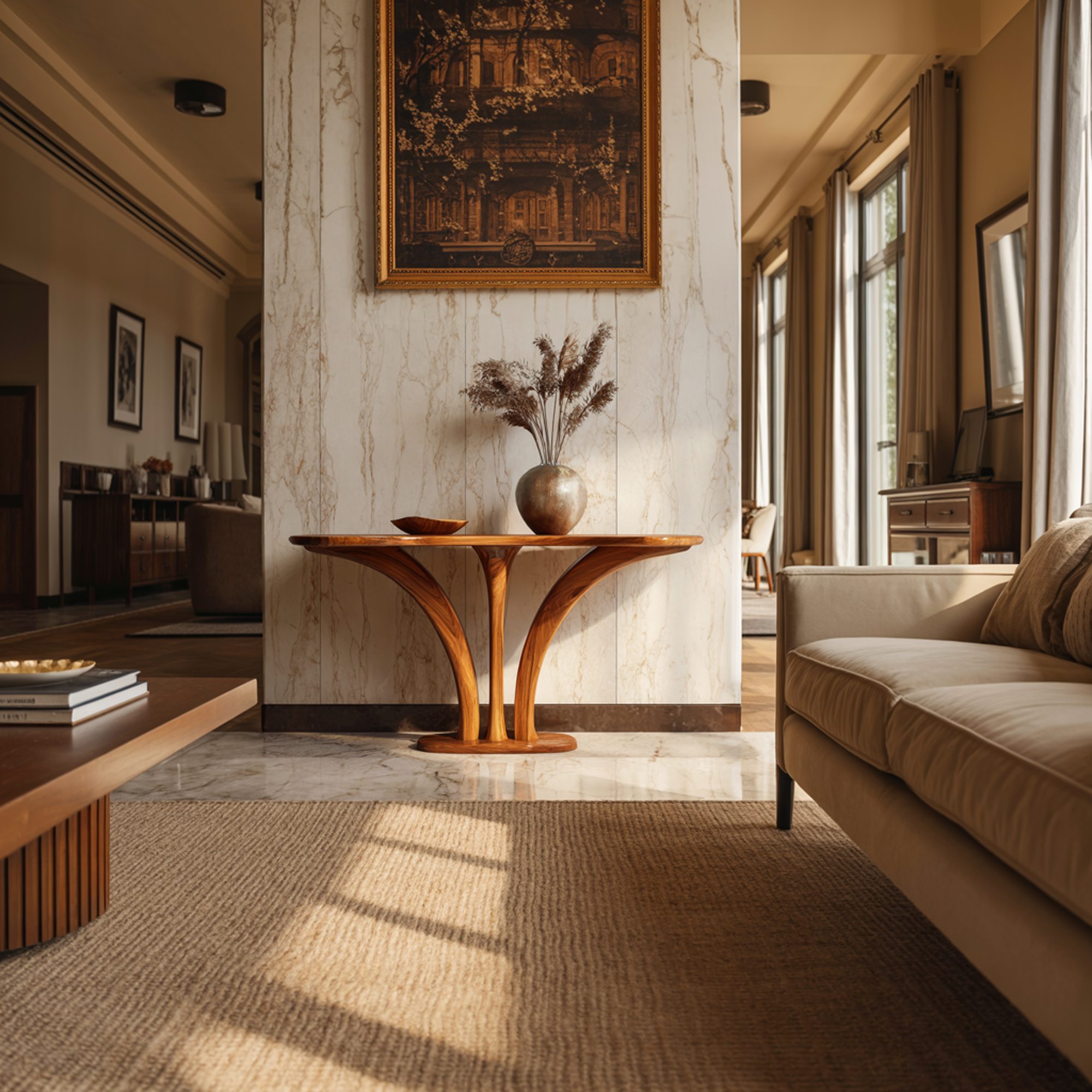 Mid Century Classic Console Table Living Room And Dining Room SINLKICS422