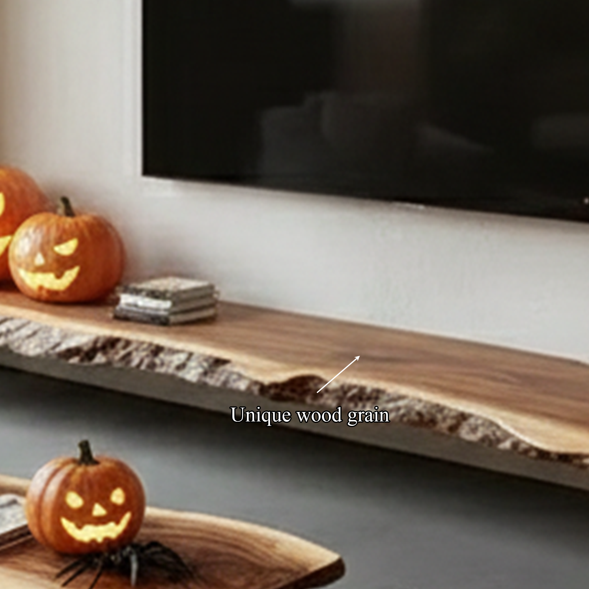 Rustic Floating Bar Shelves Halloween Decor Living Room SINLKIHW036