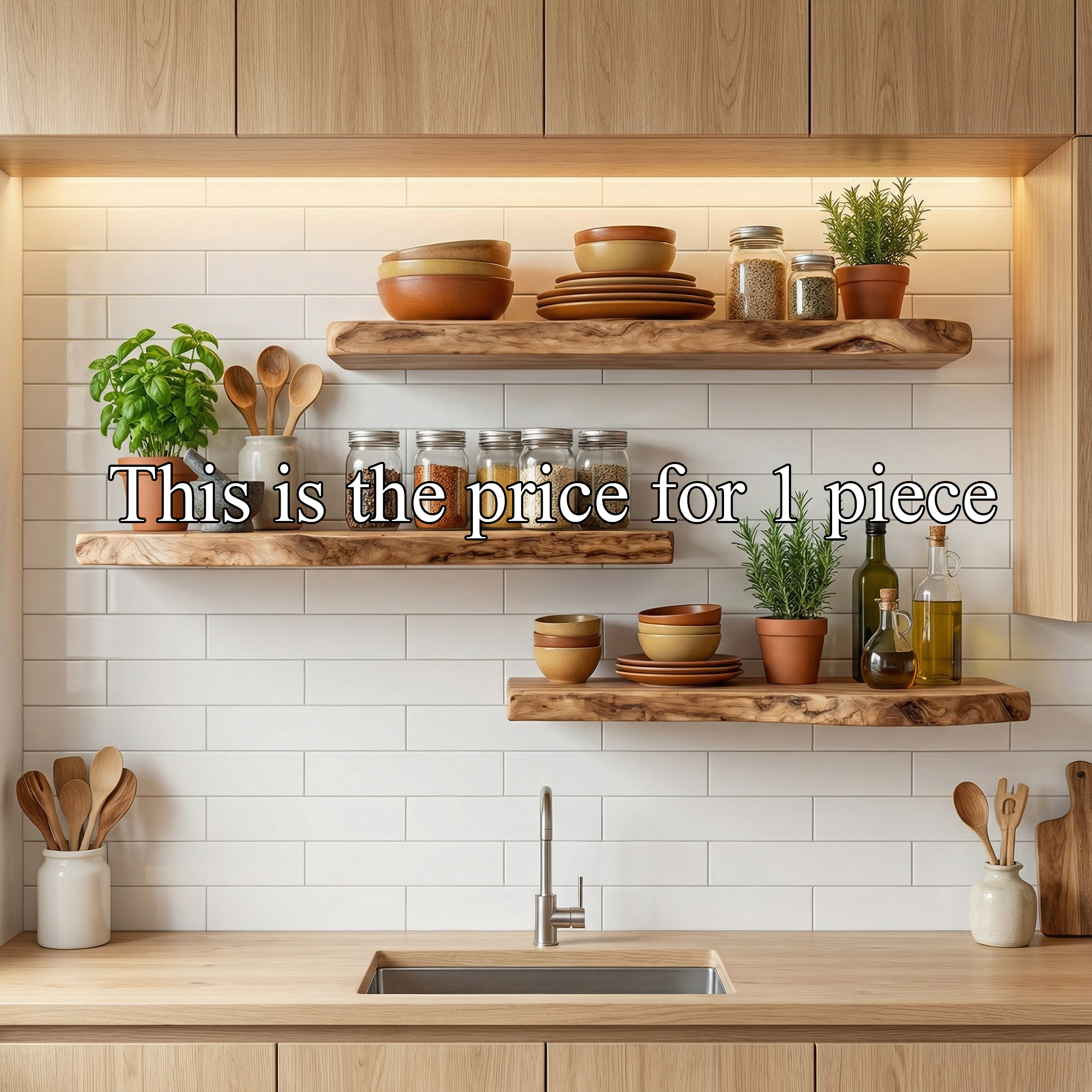 Rustic Fireplace Wall Shelves Solid Wood Organic Display SINLKIFL495