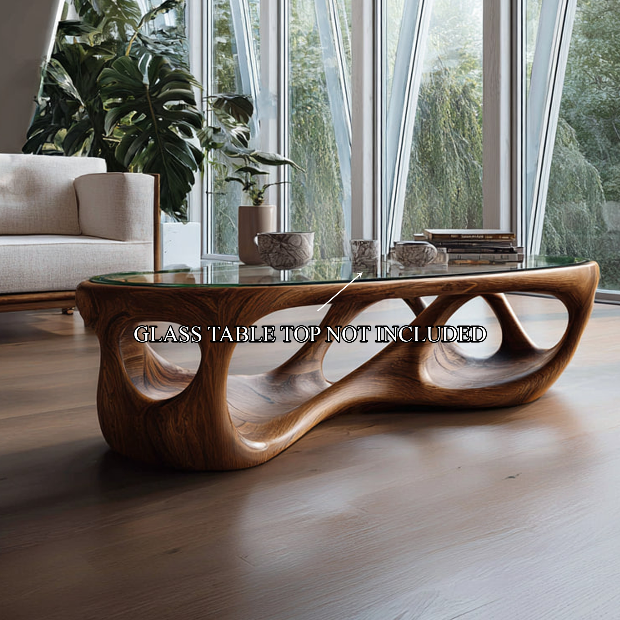 Mid Century Artistic Coffee Table Living Room SINLKICF077