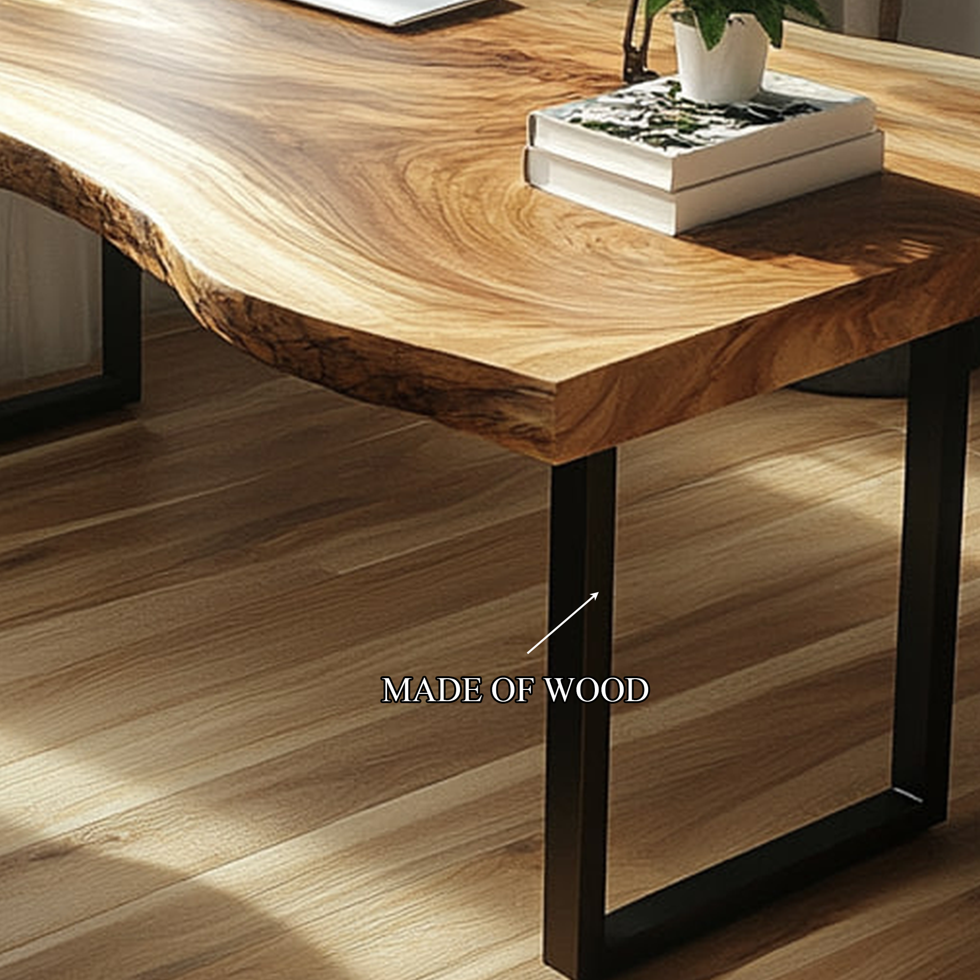 Natural Contemporary Office Desk Home Office And Study Room SINLKIDK032