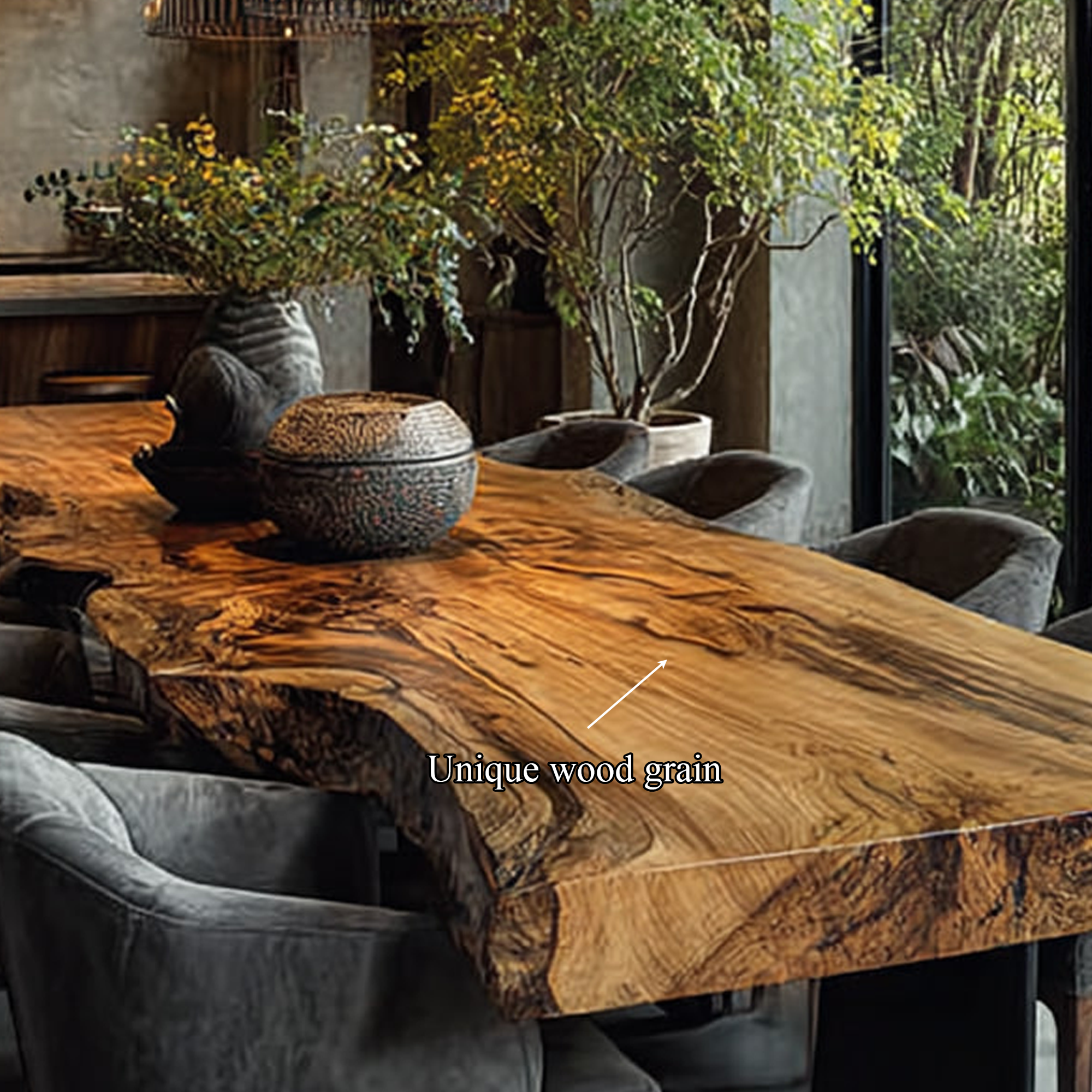 Rustic Dining Table Modern Kitchen SINLKIDT085