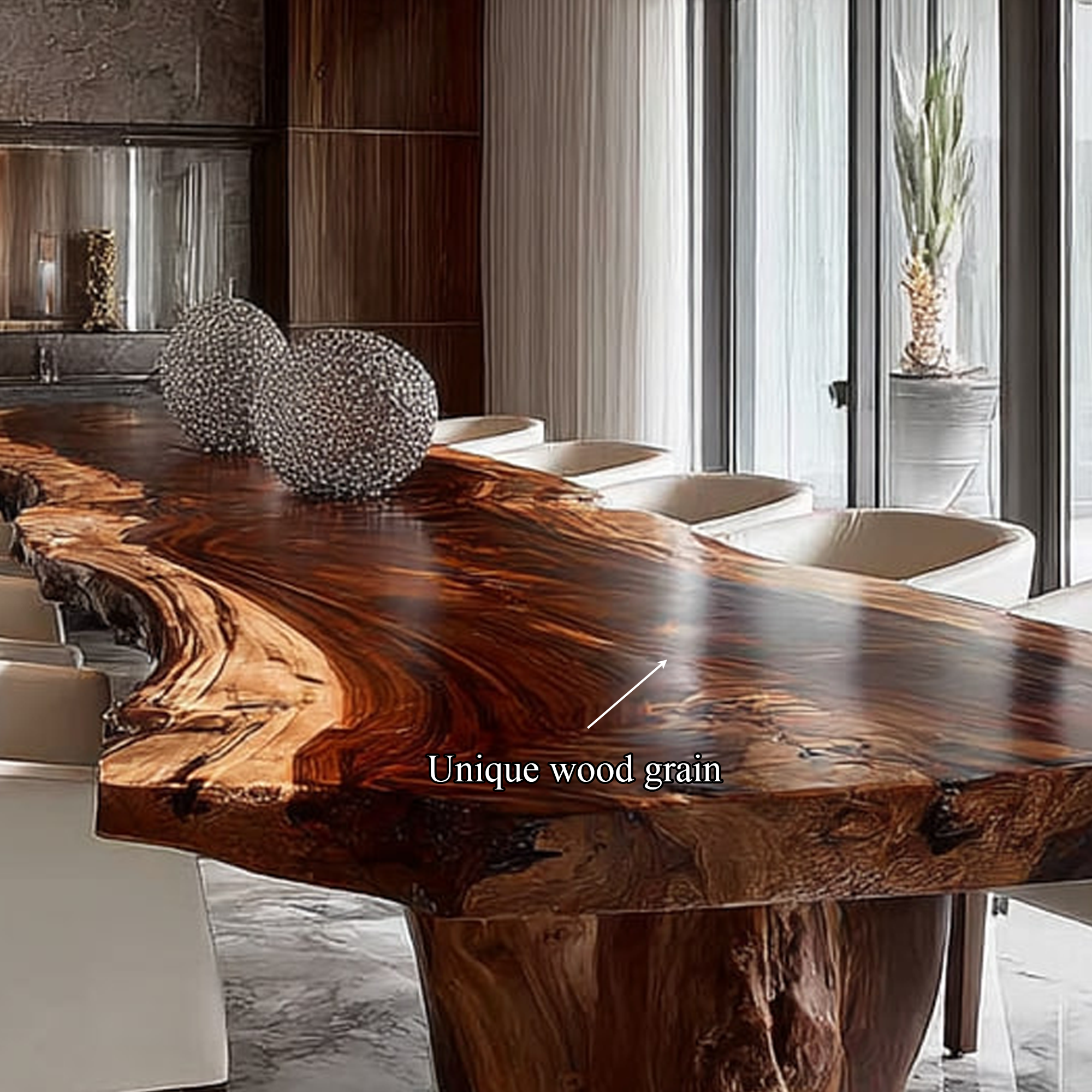Rustic Dining Table For Warm Dining Room SINLKIDT091