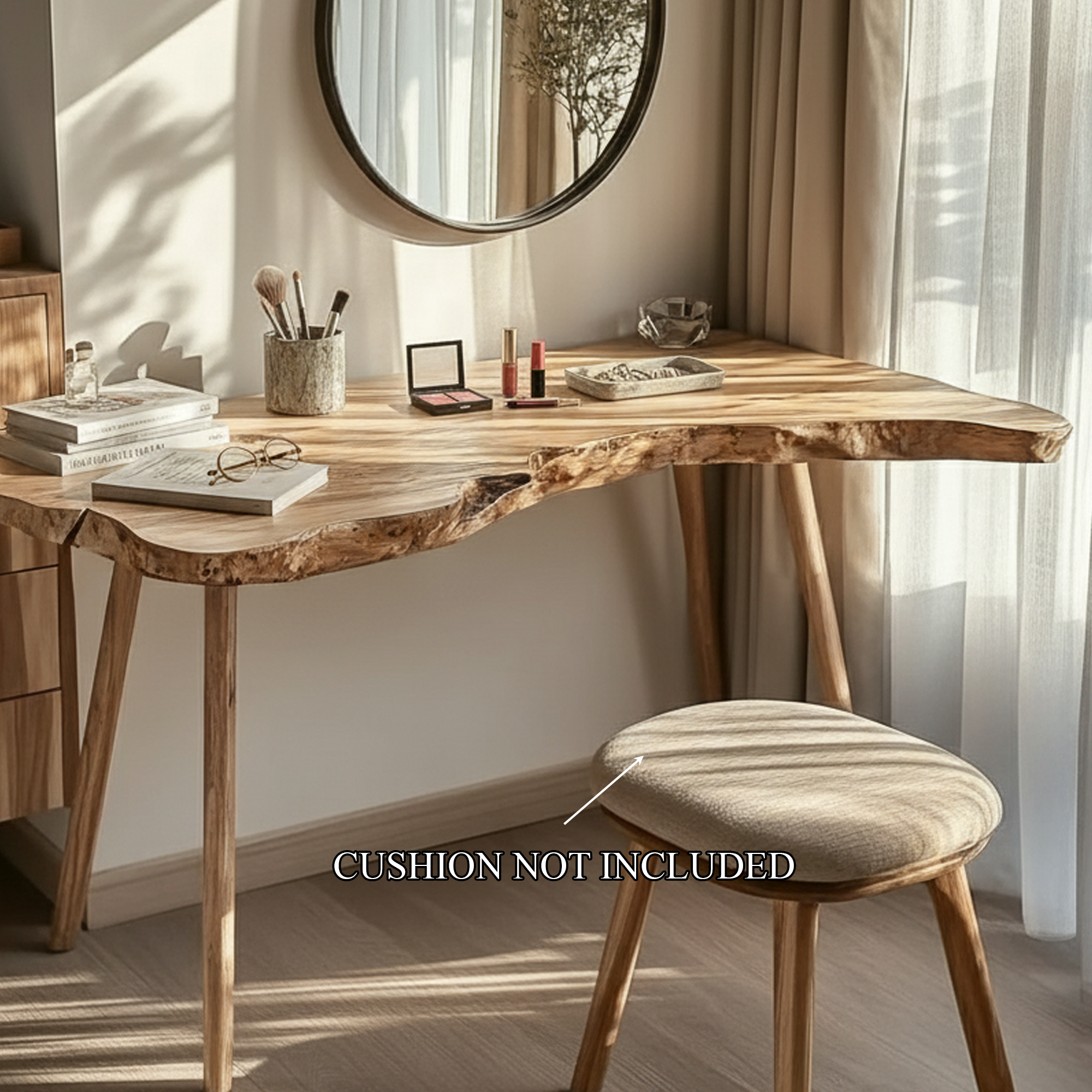 Scandinavian Natural Makeup Table Bedroom And Beauty Room SINLKIDK37