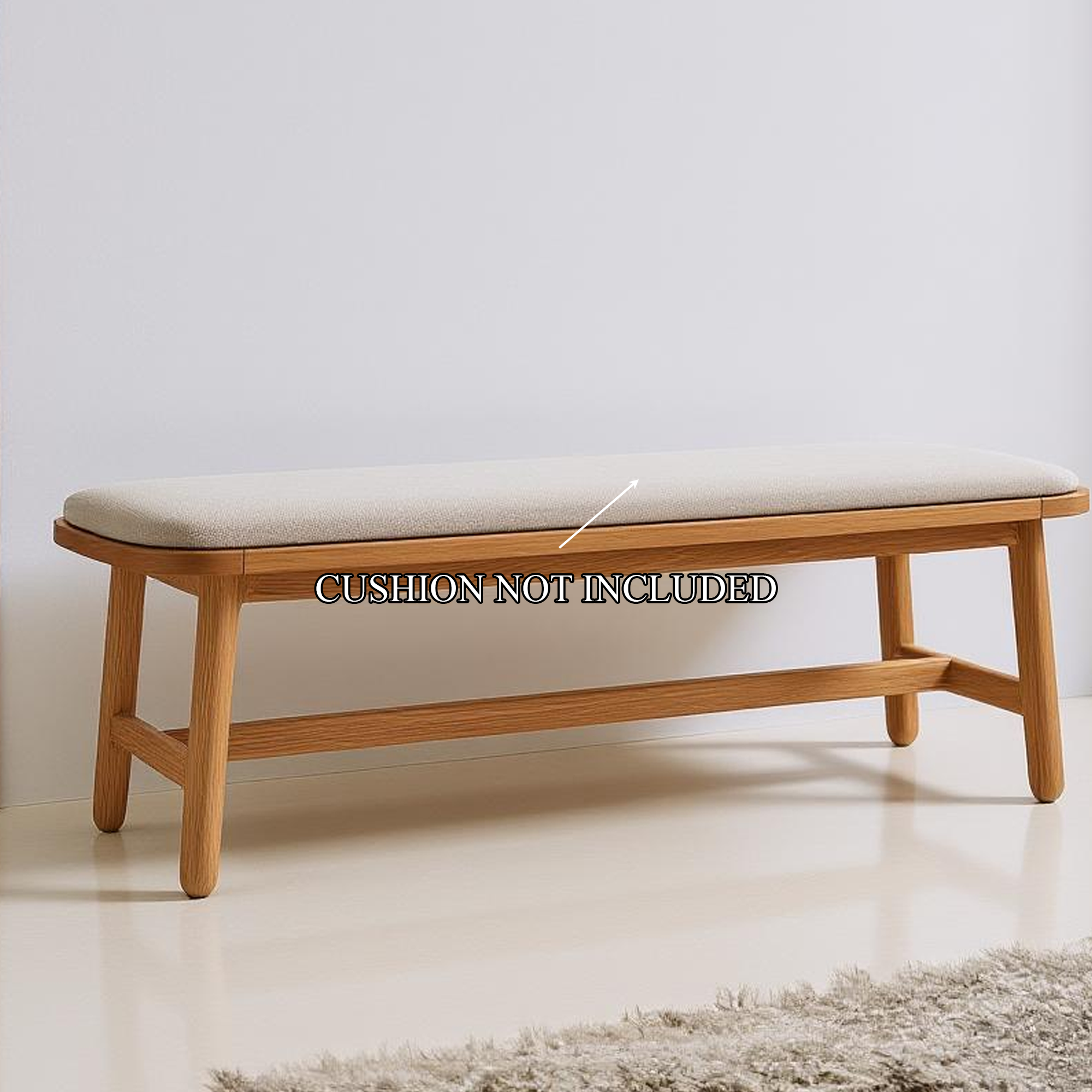 Mid Century Bench Bedroom Accent Furniture SINLKIRS030