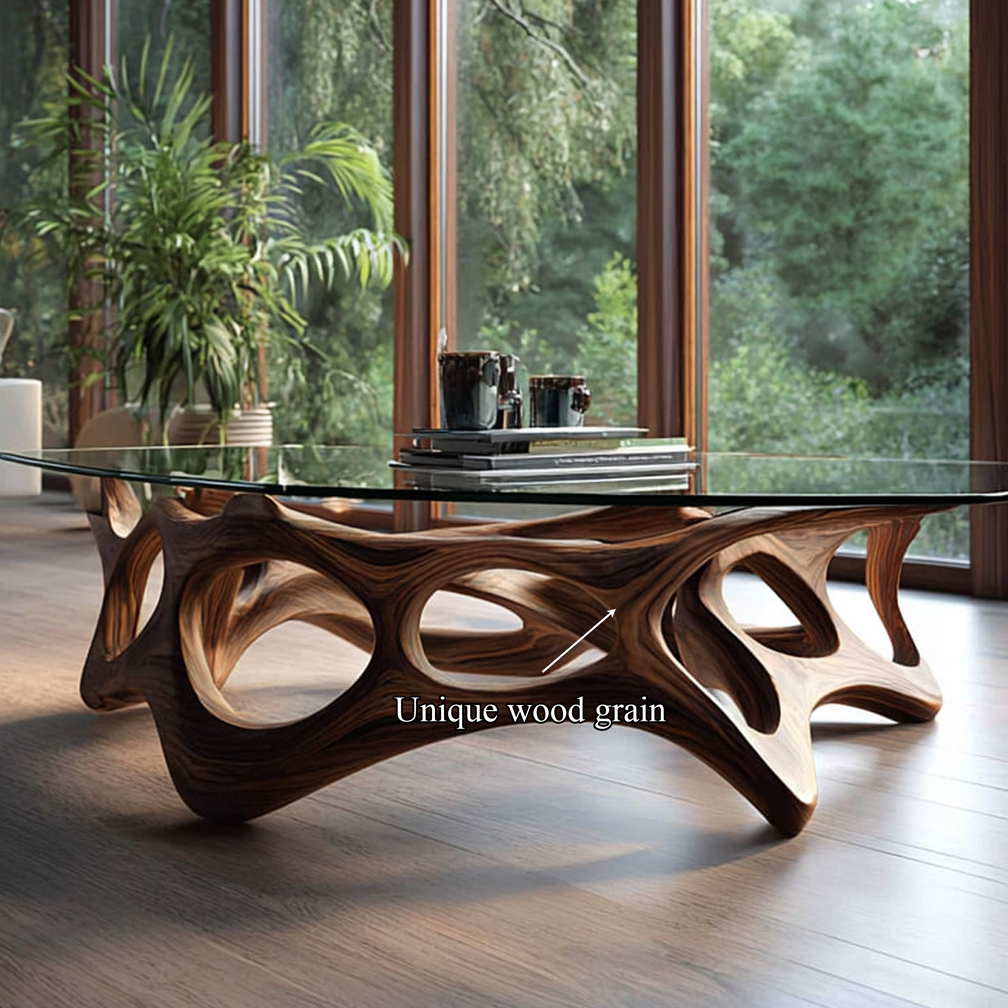 Mid Century Artistic Coffee Table Living Space SINLKICF077