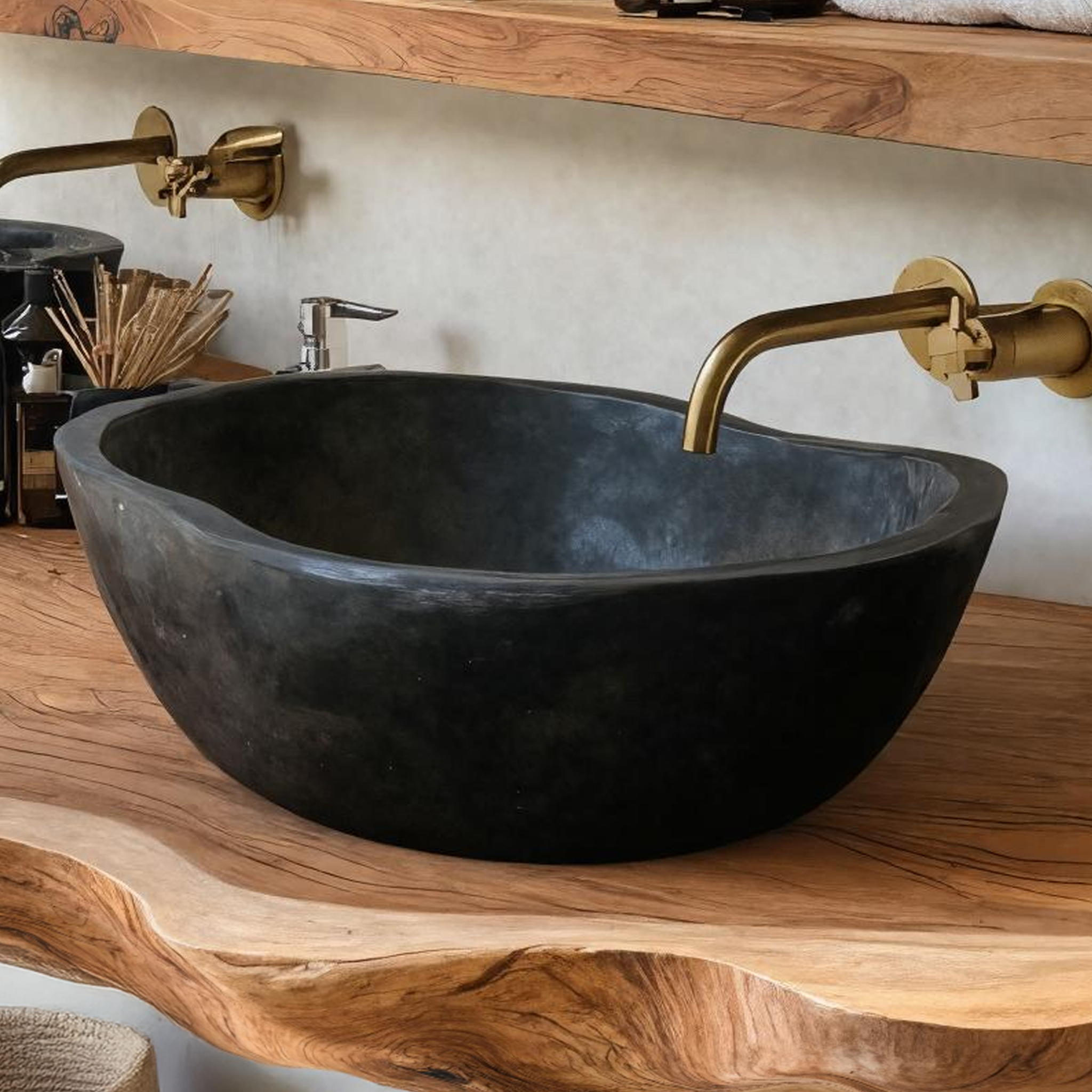 Wooden Vessel Sink Handcrafted For Bathroom Renovation SILDTTRVS013