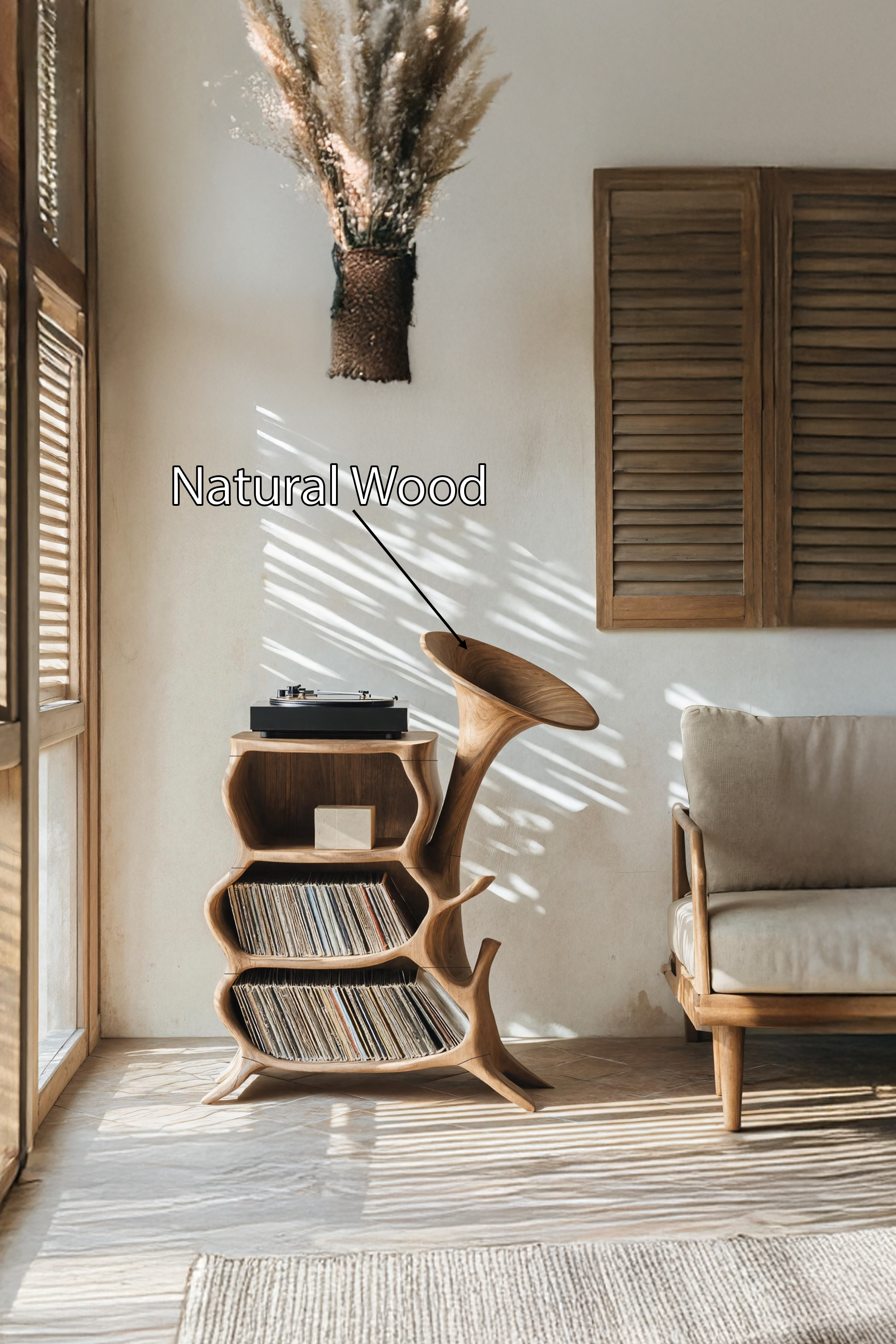 Handcrafted Wooden Media Console For Furniture Decor SILDTTRRPT015