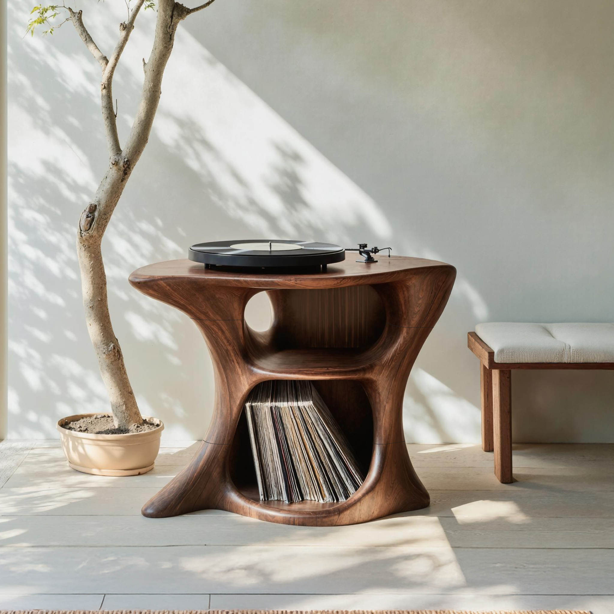 Farmhouse Wooden Media Stand Home Decor Accents SILDTRPT034