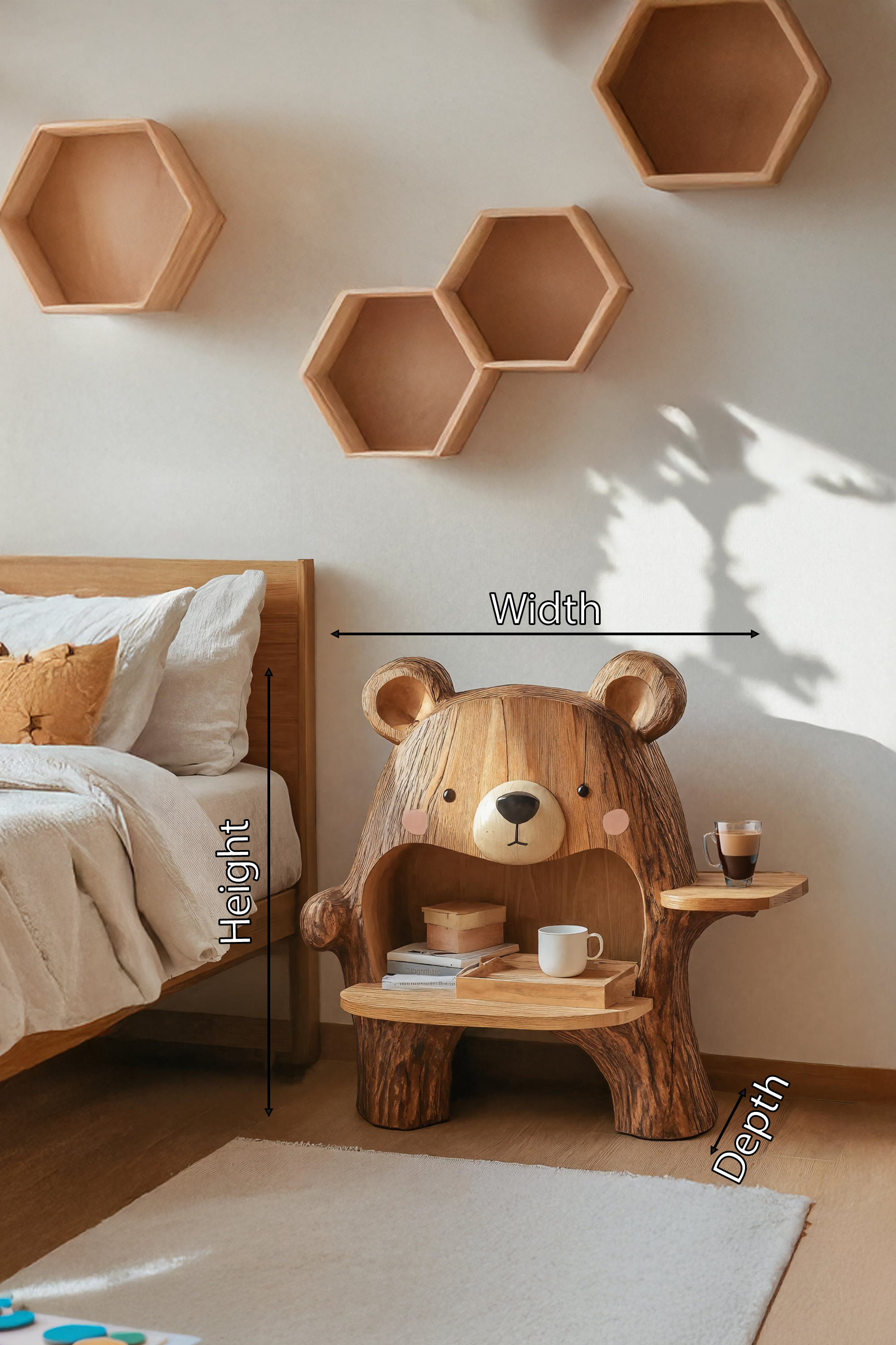 Handcrafted Record Cabinet For Bedroom Furniture Decor SILDTTRNS003