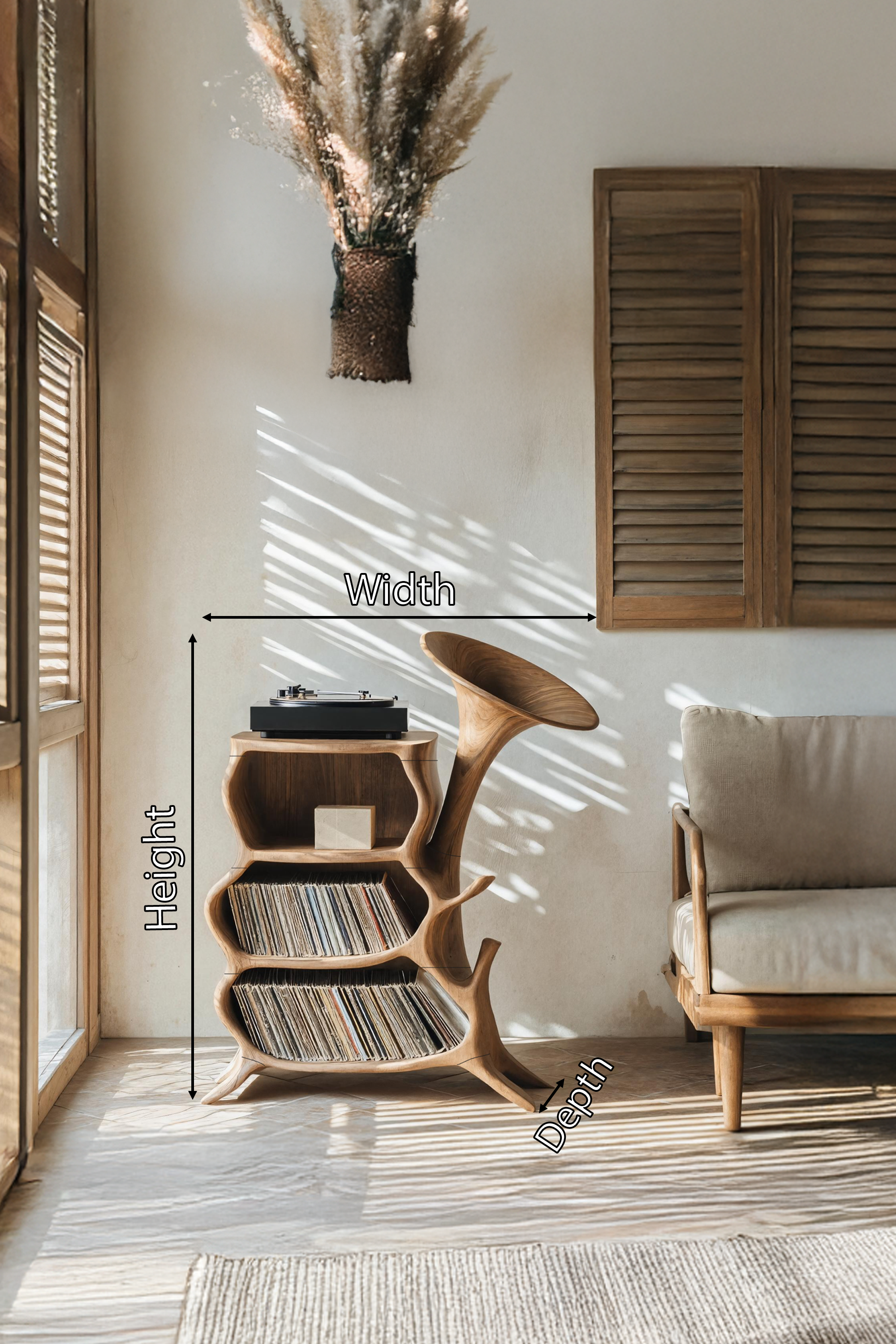 Handcrafted Wooden Media Console For Furniture Decor SILDTTRRPT015