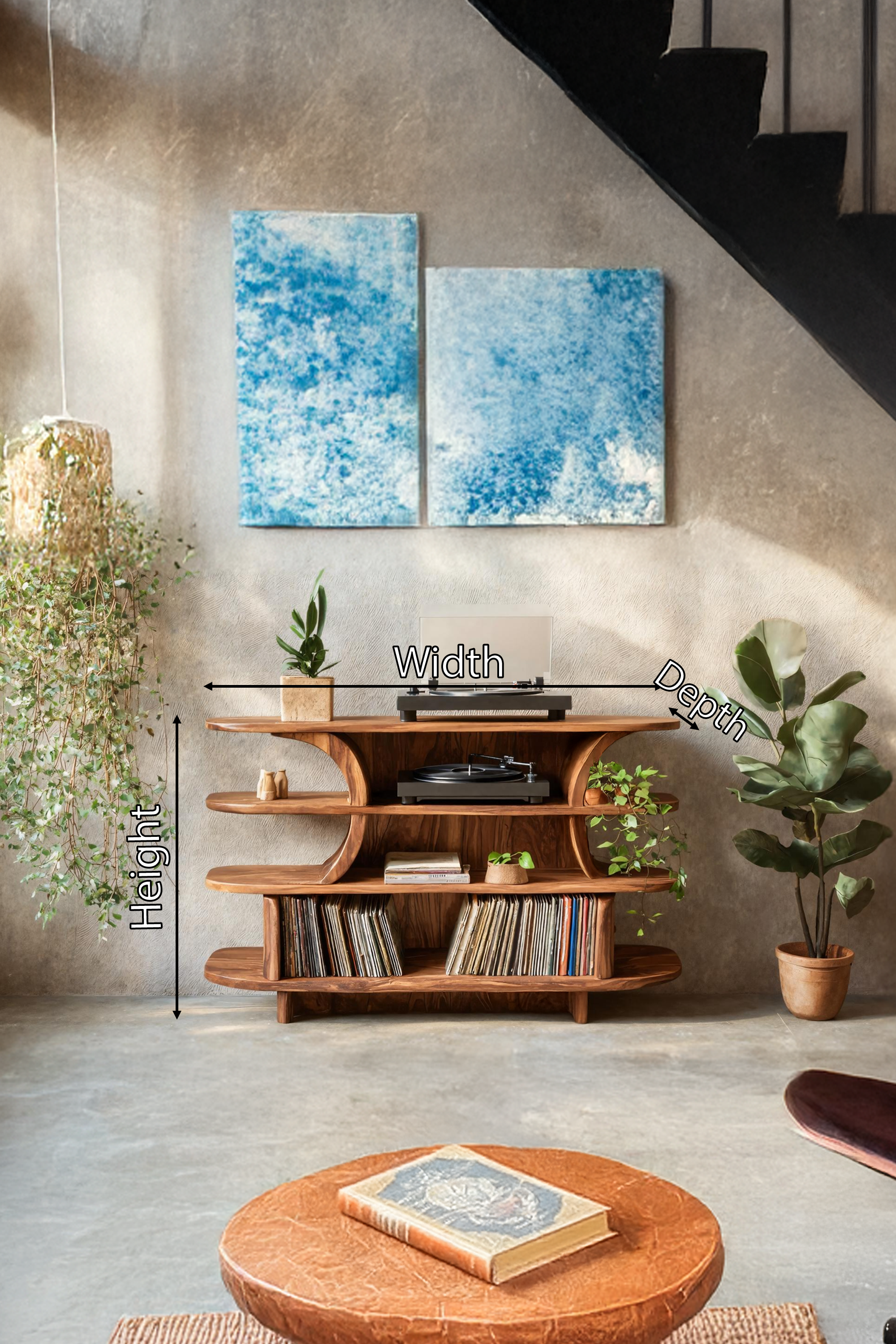 Handcrafted Media Cabinet For Entryway And Decor SILDTTRRPT019
