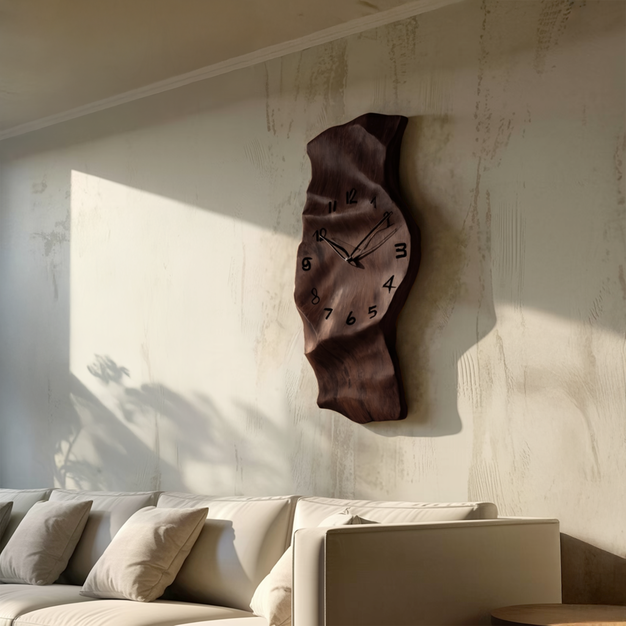 Contemporary Wall Clock Vertical Design For Living Room Interior SITHHNWAC007