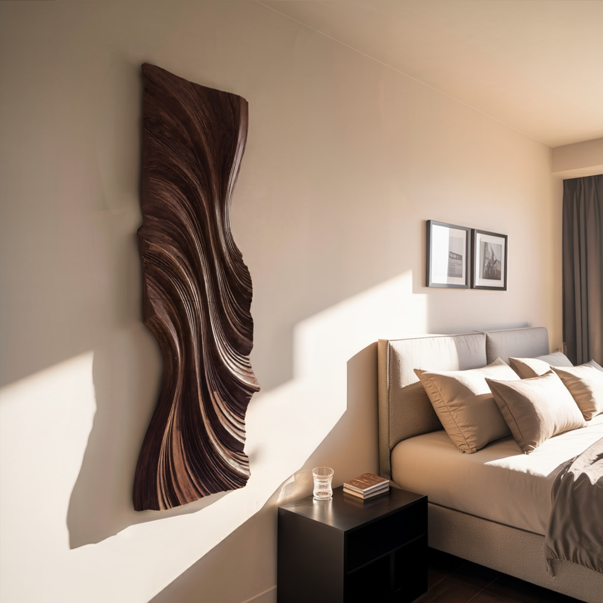 Vertical Wave Wall Art For Modern Living Room RTTHHNWA091