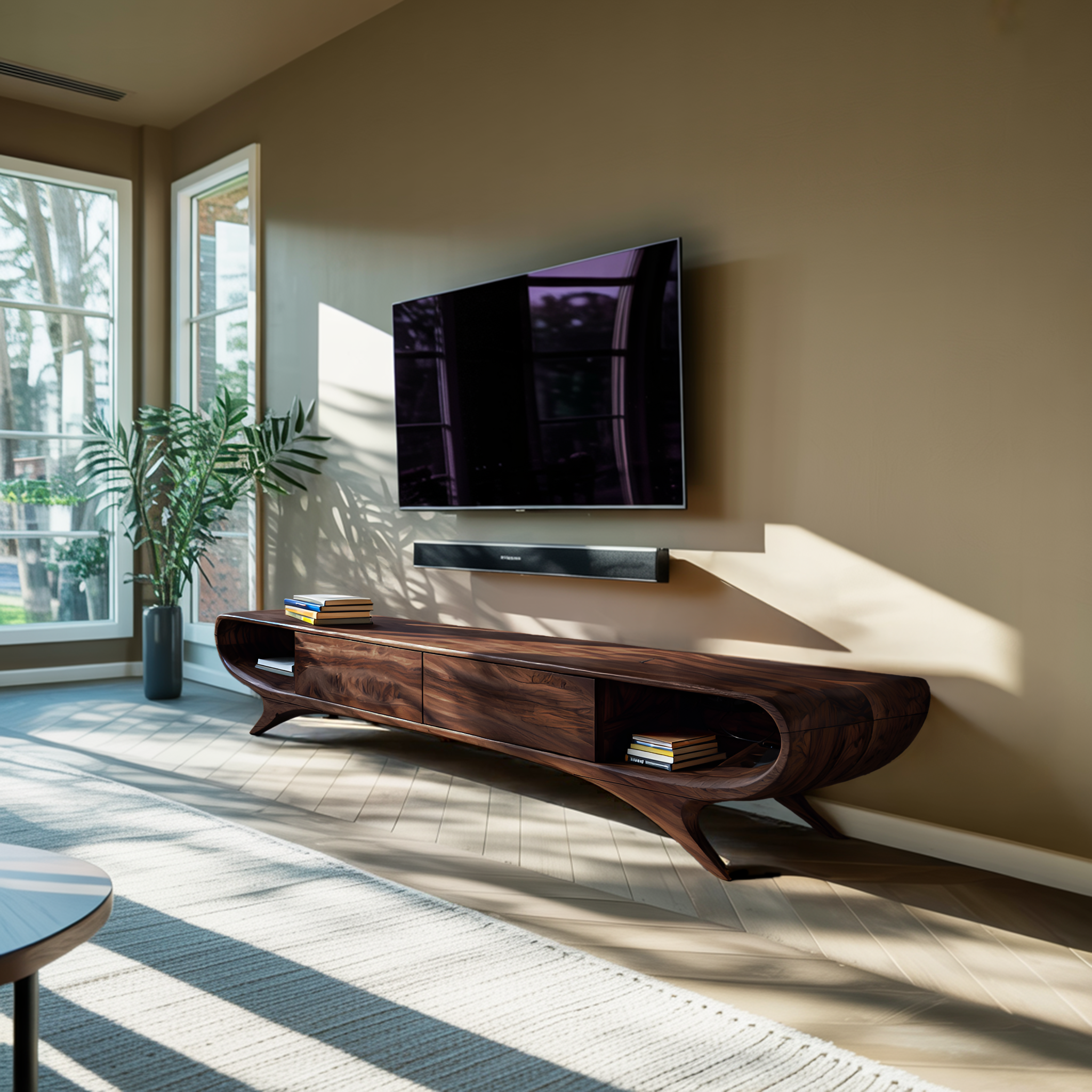 Minimalist TV Cabinet With Hidden Drawers For Living Room RTTHTTTVC067