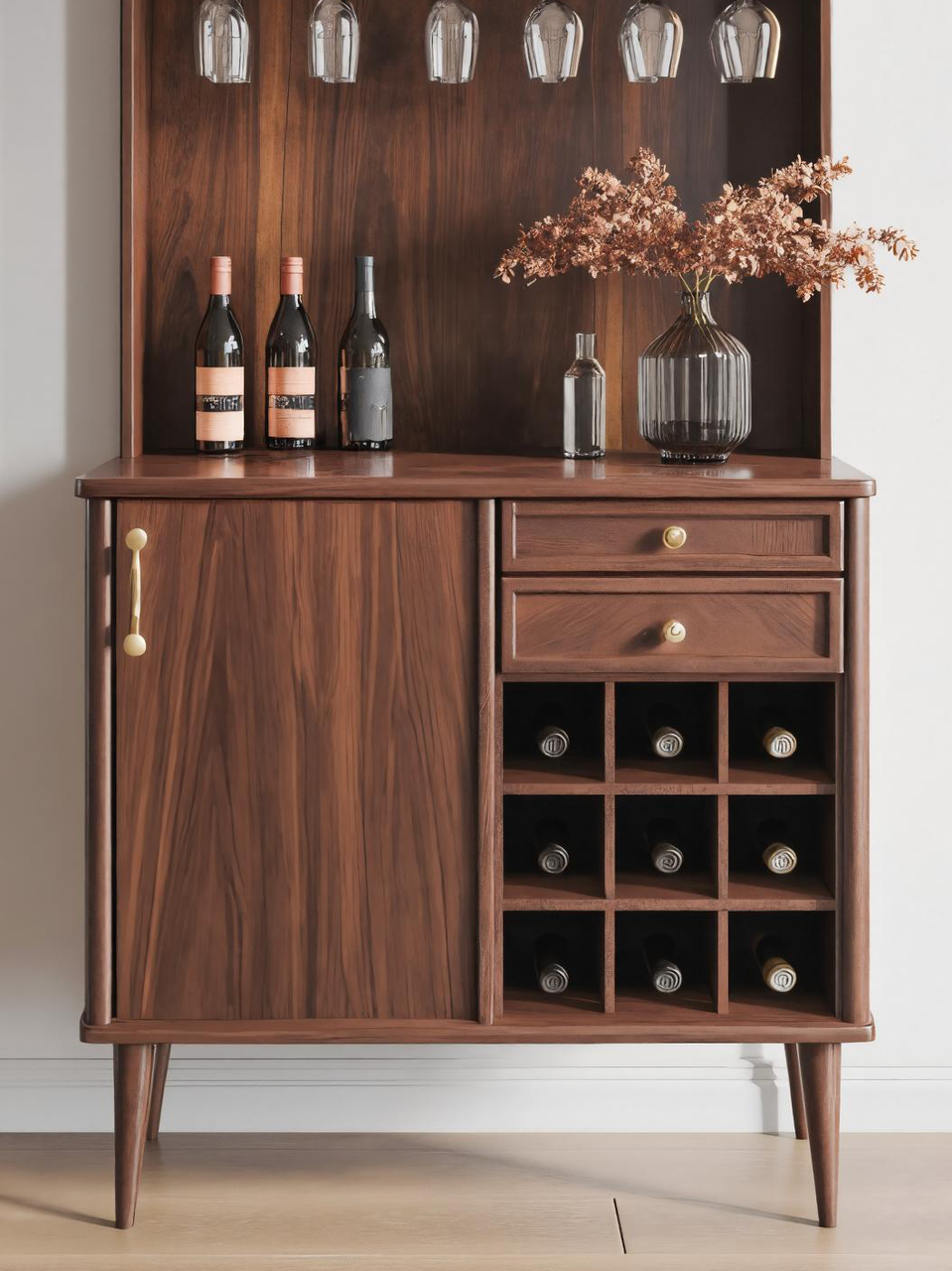 Classic Wine Cabinet With Storage For Dining Room SITHTTBCA008