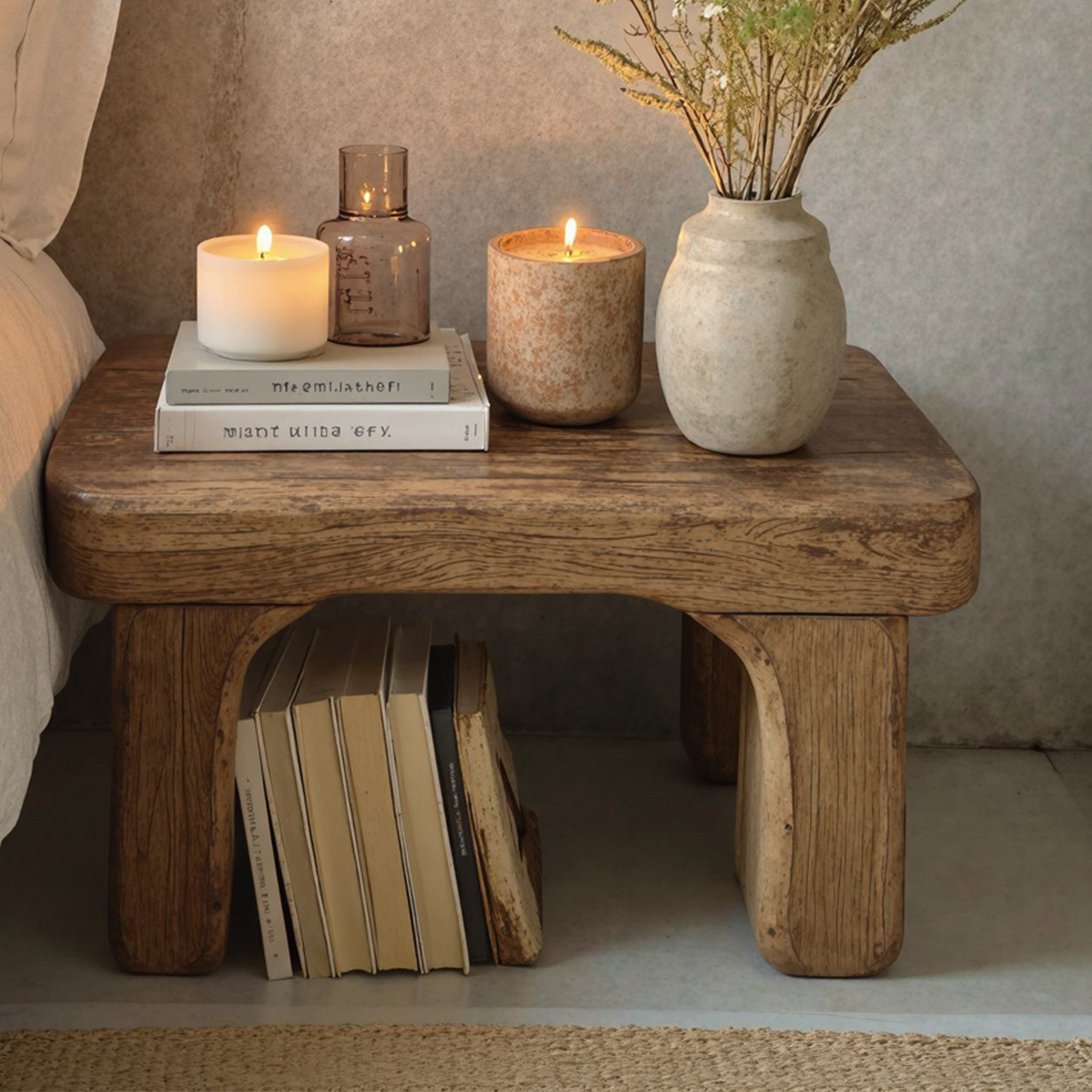 Handcrafted Rustic Nightstand For Farmhouse Bedrooms SILDTNS016
