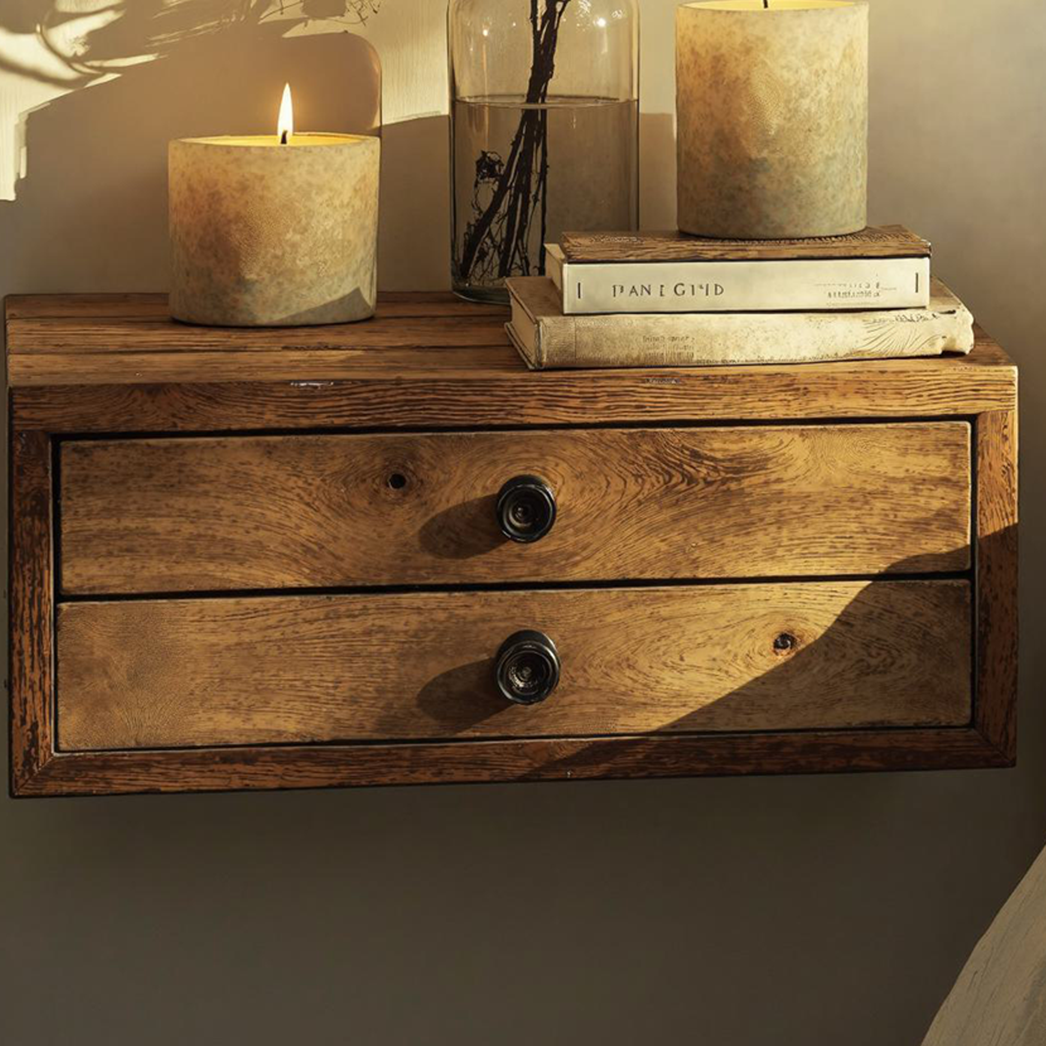 Wall-Mounted Floating Nightstand For Small Spaces SILDTNS013