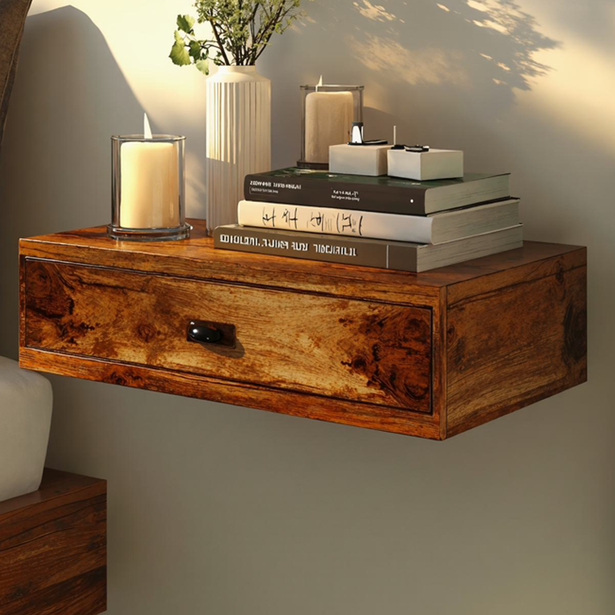 Modern Floating Nightstand For Compact Spaces With Drawer SILDTNS007