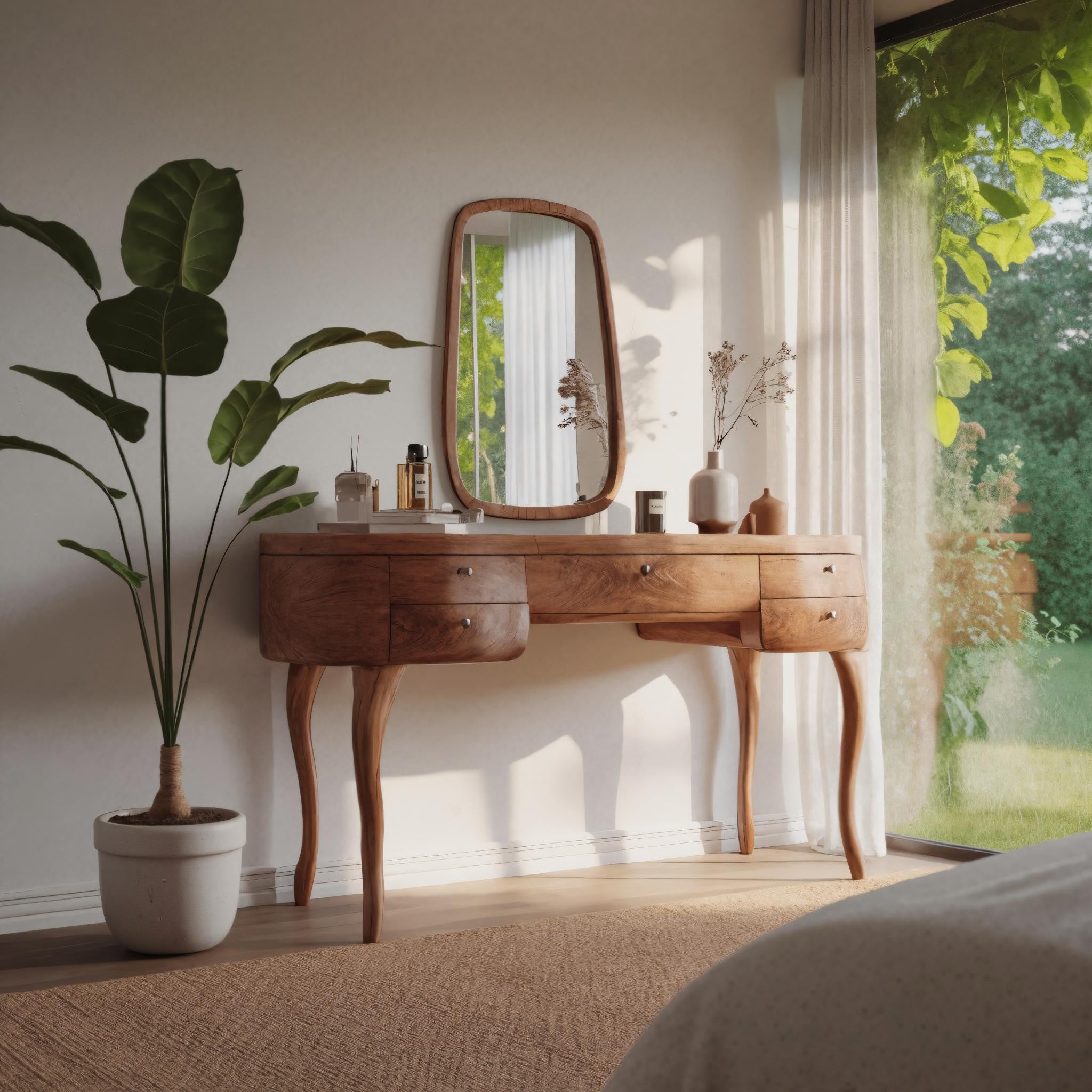Vintage Dressing Table With Drawers For Bedroom SITHHNVAN001