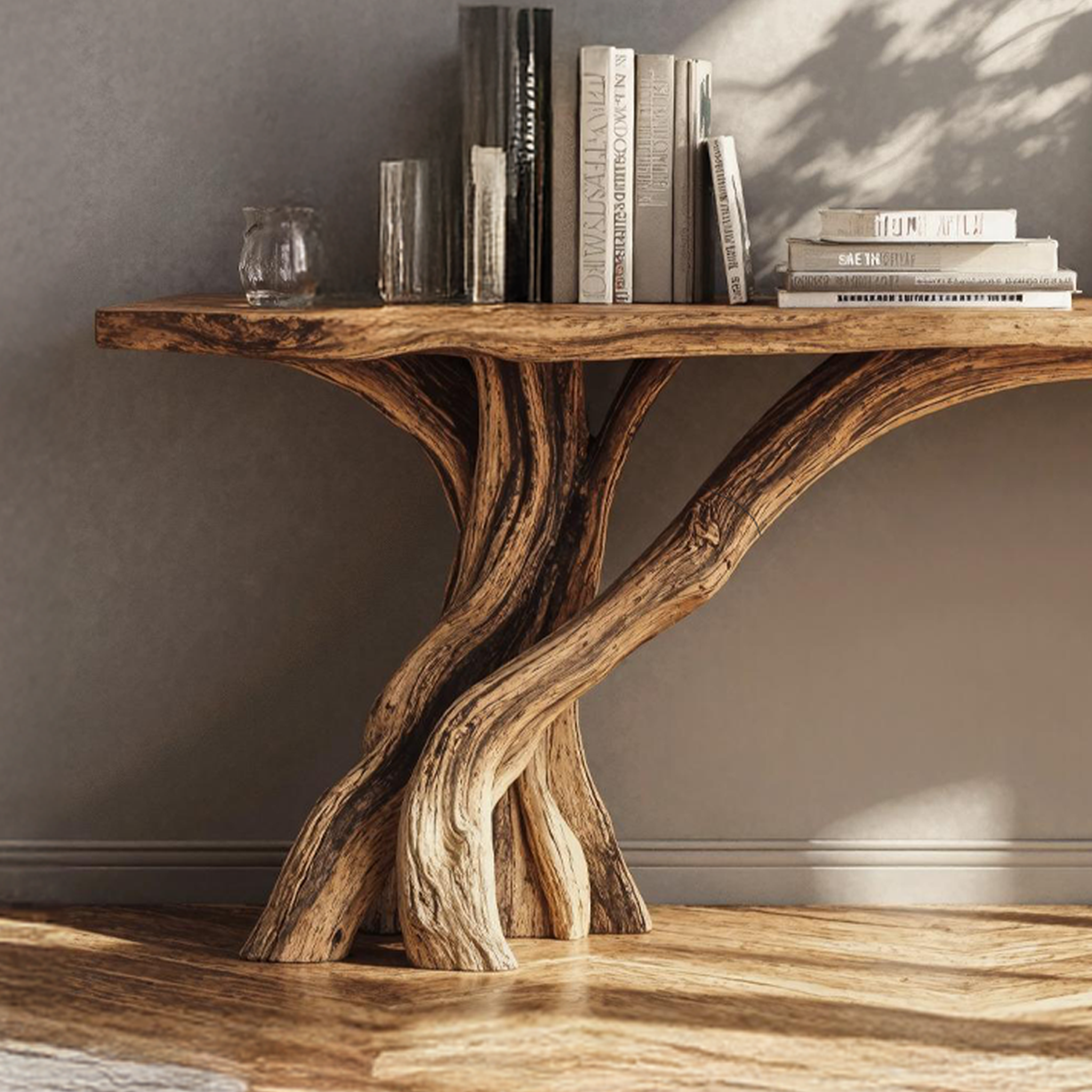 Practical Wood Console Table For Organized Living Room Spaces SILDTCS195