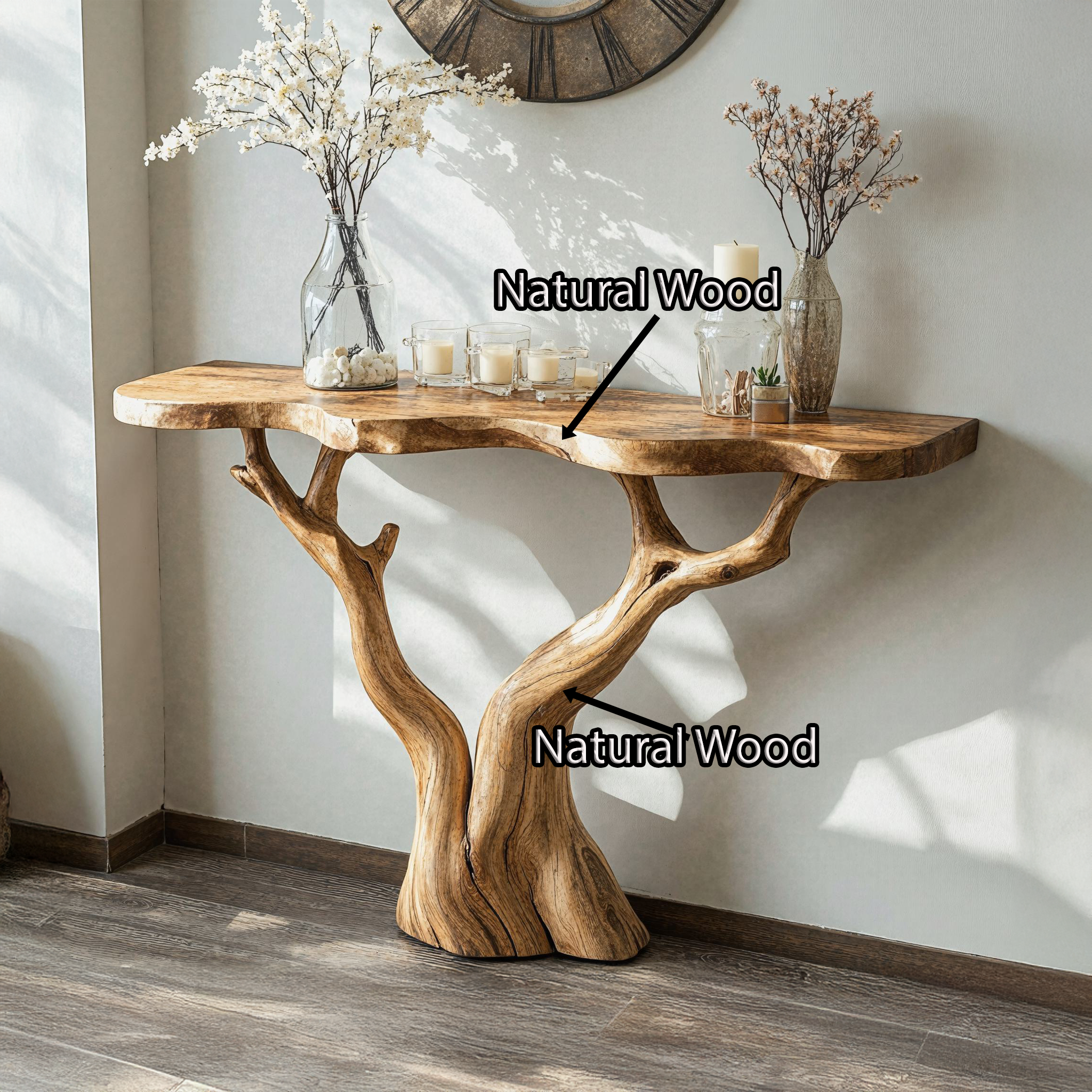Rustic Farmhouse Console Table For Vintage Homes SILDTCS038