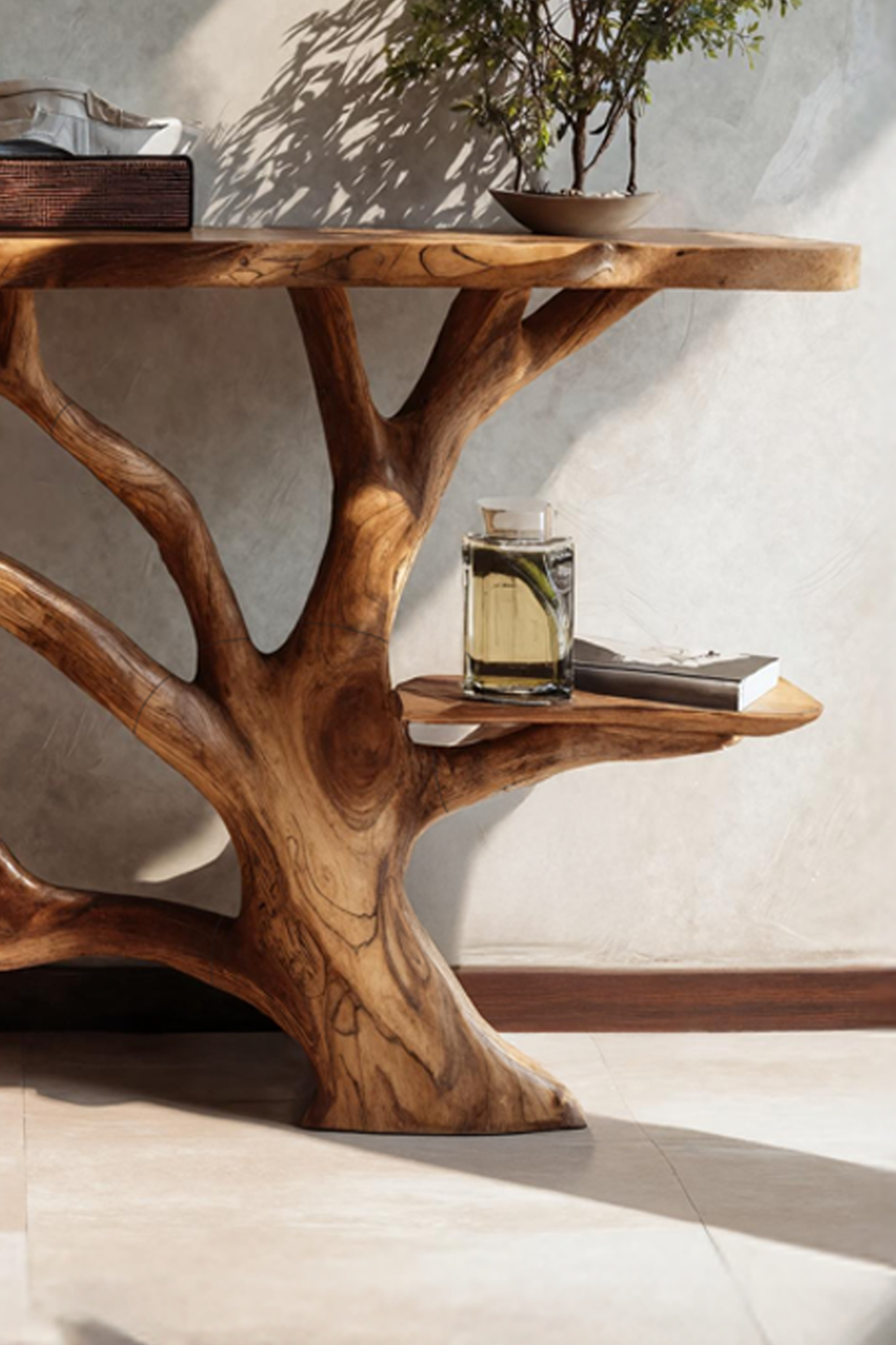 Mid Century Solid Wood Console Table For Elegant Furniture Decor SILDTTNCS029