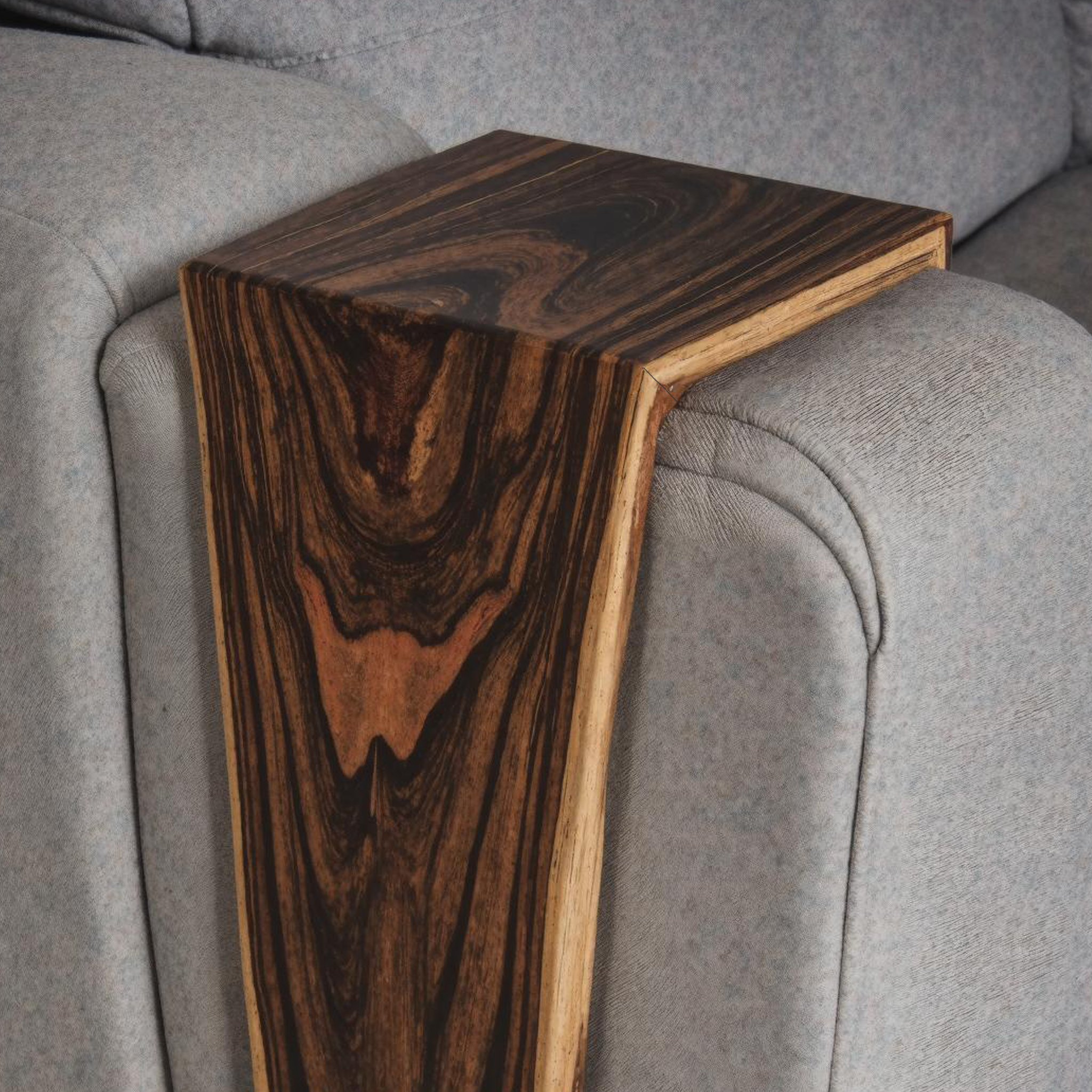 Farmhouse Sofa Armrest Table With Natural Wood Design SILDTAR001