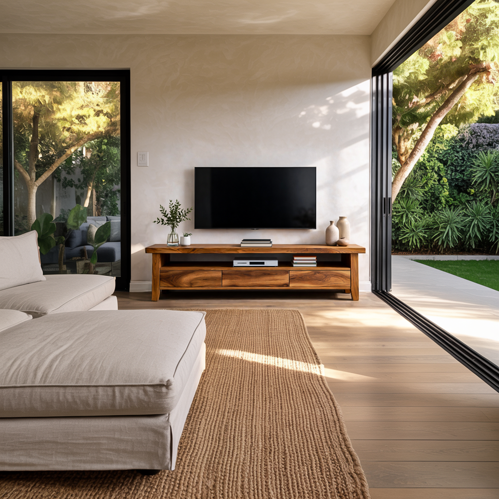 Modern Wood TV Cabinet With Drawer For Living Room RTTHTTTVC073