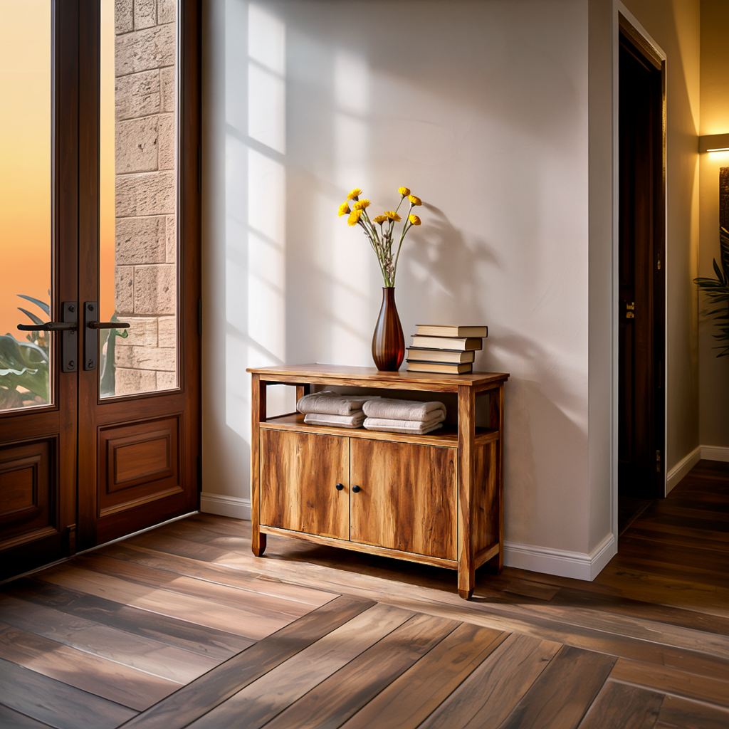Contemporary Wooden Sideboard For Japandi Interior RTTHTTSD048