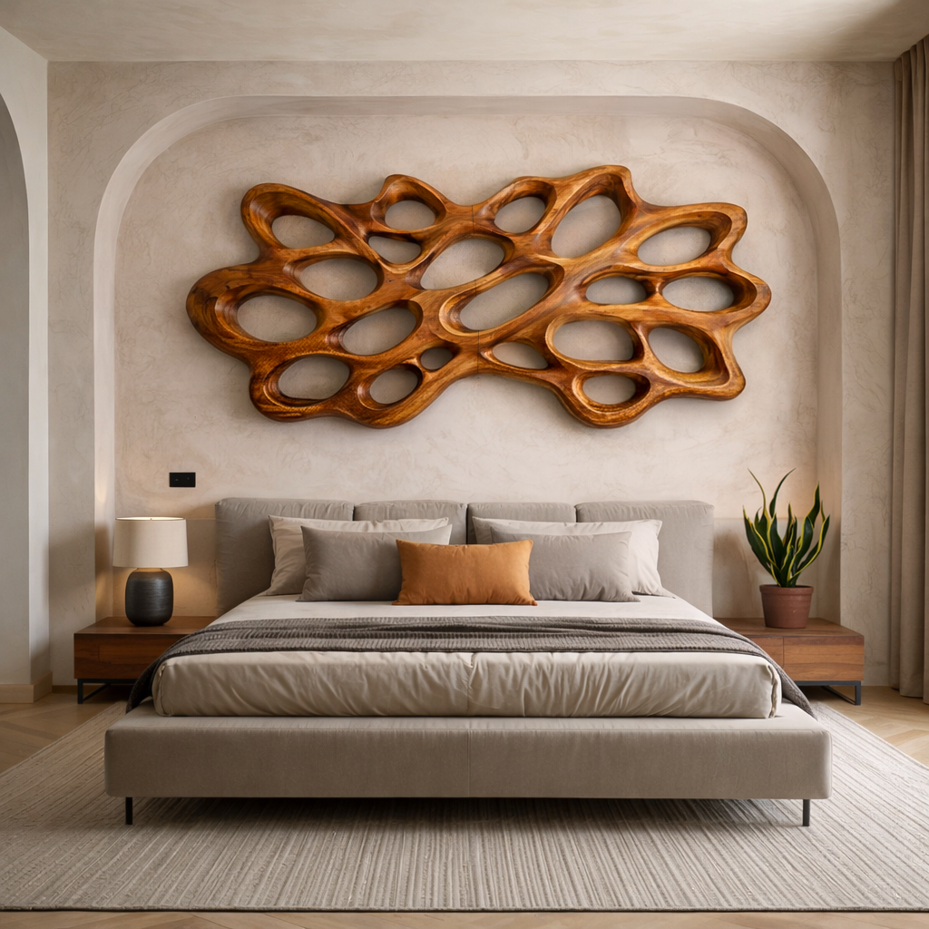 Contemporary Wood Wall Art For Bedroom Wall RTTHTTWA103
