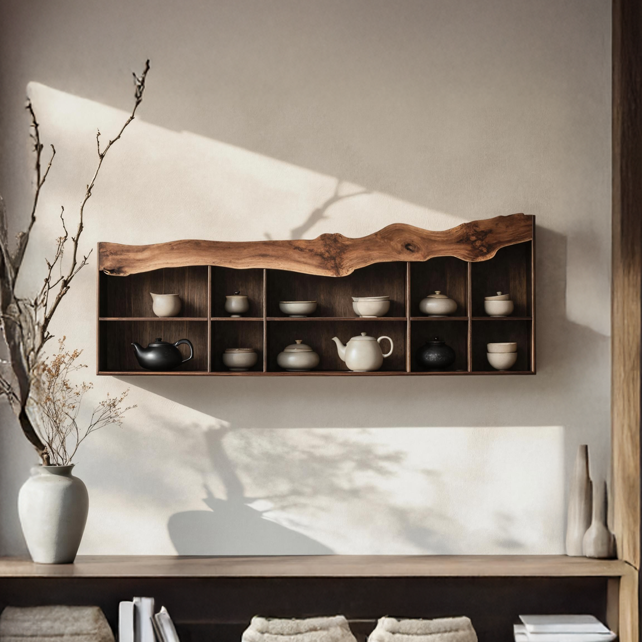 Mid Century Wall Shelf For Bedroom Furniture Decor Style SILDTTNWMS019