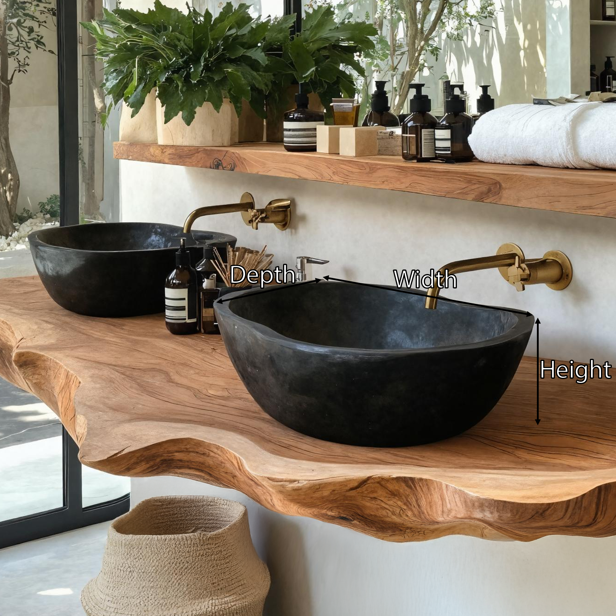 Wooden Vessel Sink Handcrafted For Bathroom Renovation SILDTTRVS013