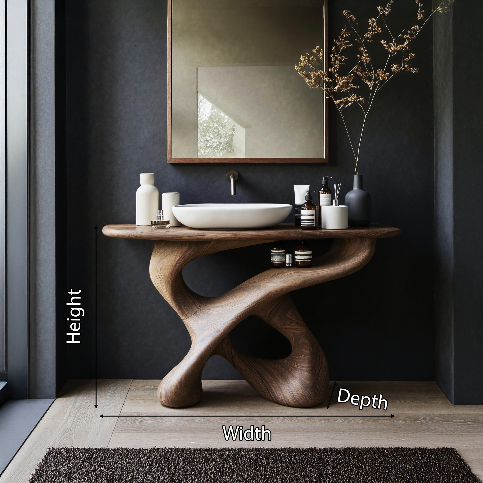 Farmhouse Vanity For Handmade Bathroom Furniture SILDTTNBRV010