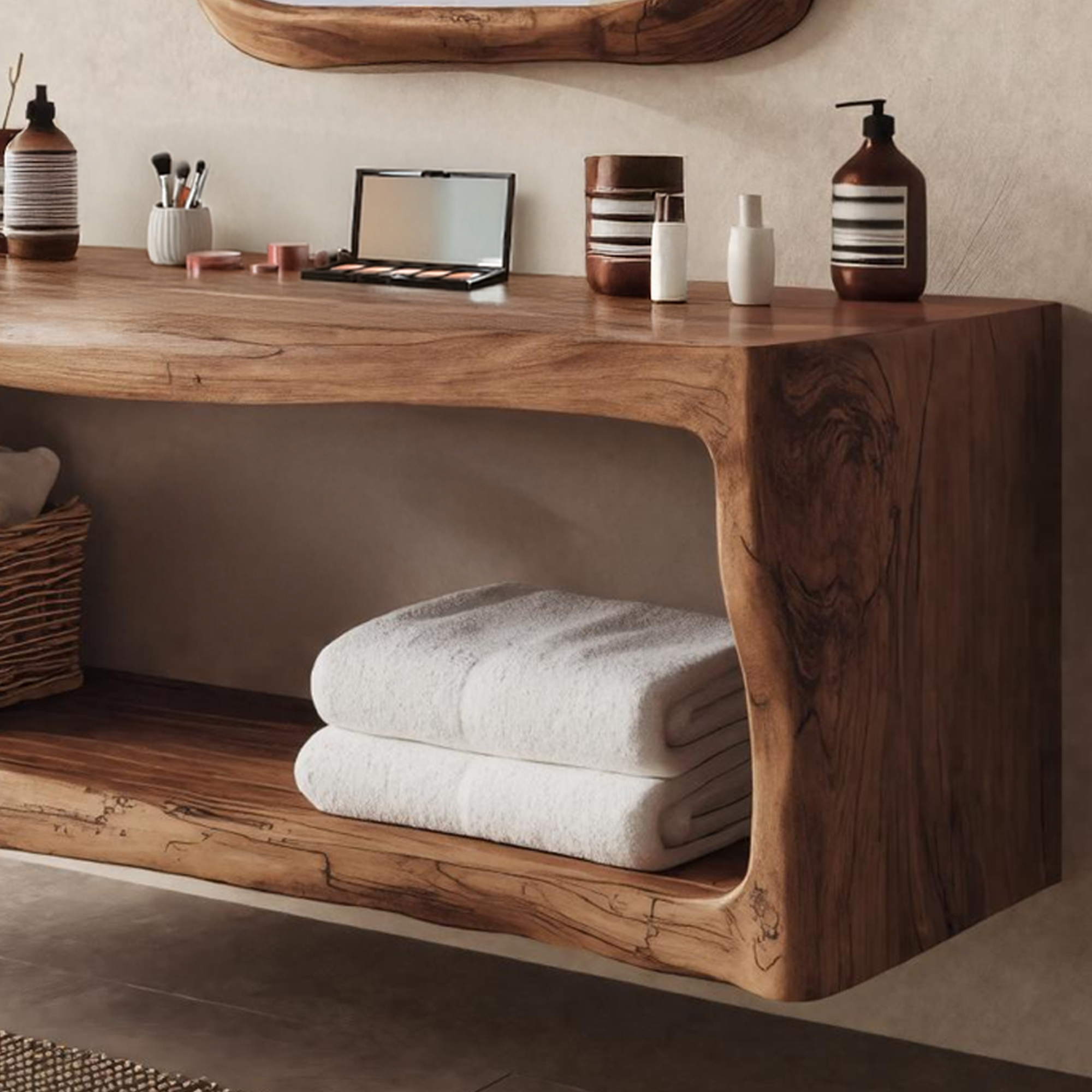 Handcrafted Bathroom Storage Cabinet For Furniture Decor SILDTTRBRV036