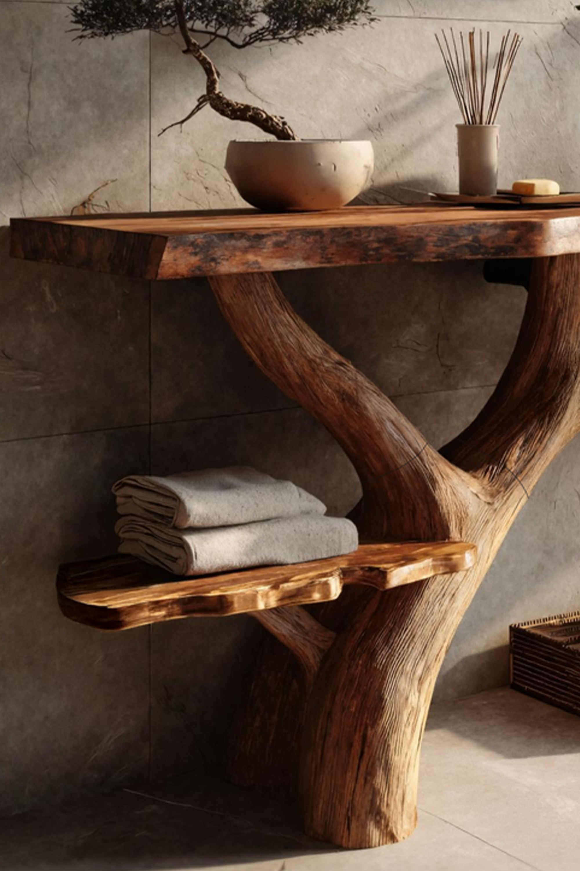 Modern Solid Wood Vanity For Contemporary Bathroom Furniture Decor SILDTTNBRV032