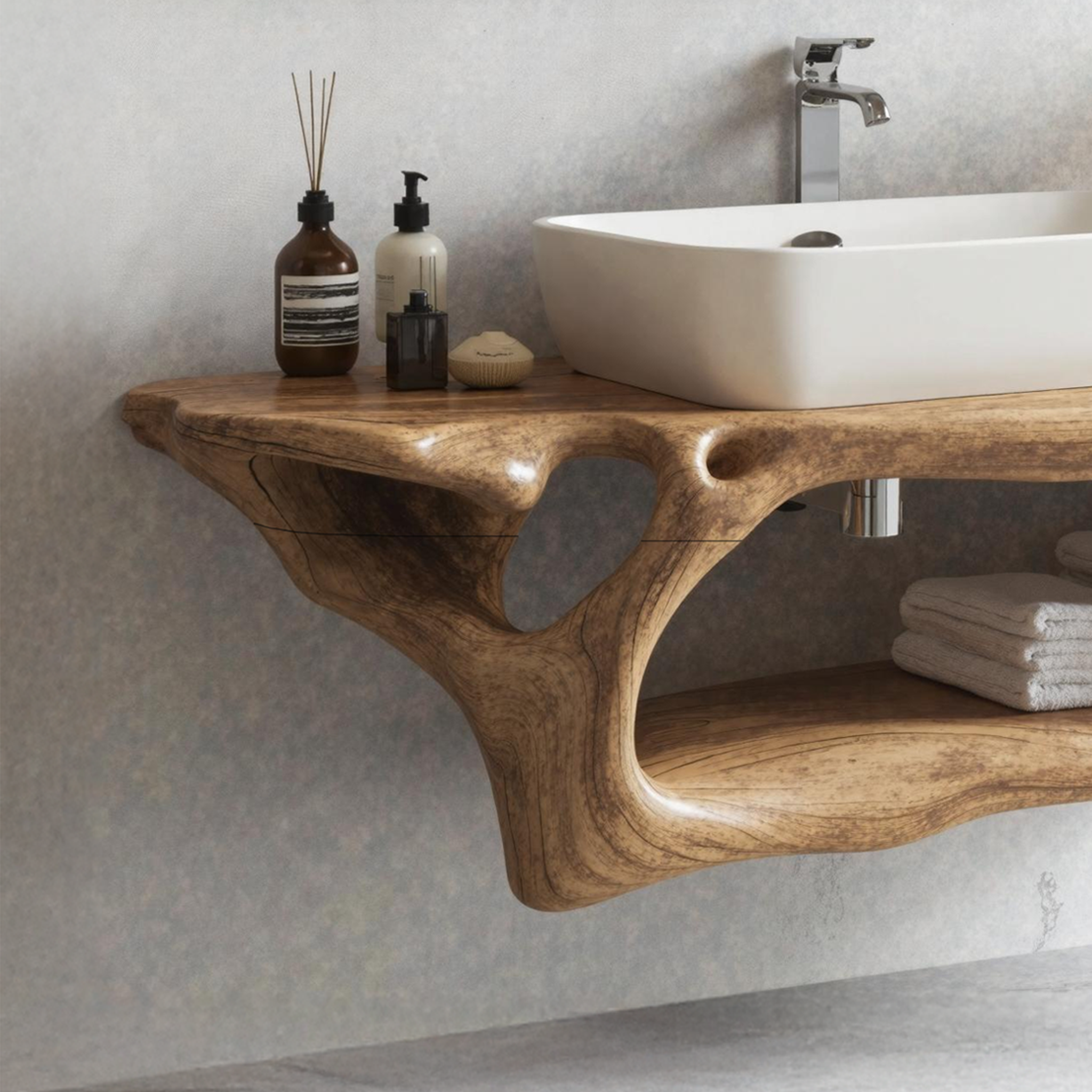 Rustic Bathroom Vanity For Unique Bathroom Makeover SILDTTNBAS003