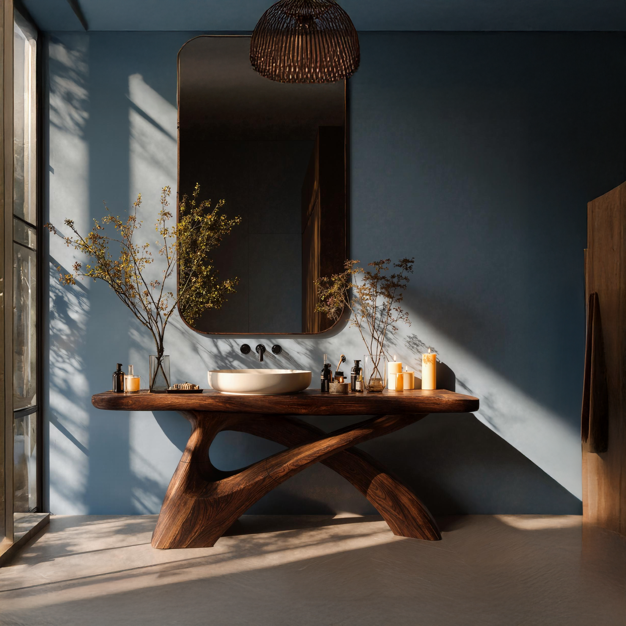 Farmhouse Live Edge Vanity For Cozy Bathroom Look SILDTTNBRV002