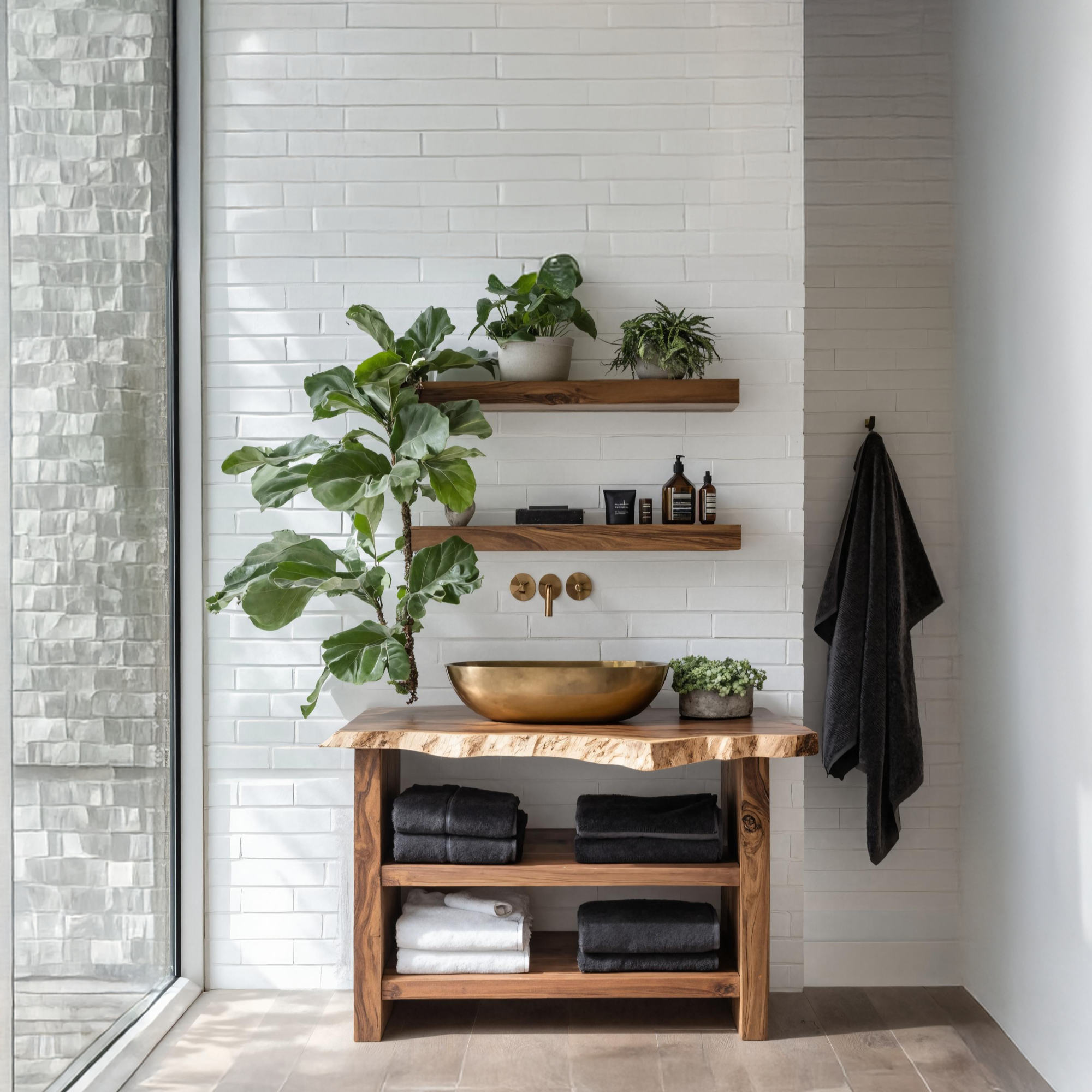 Farmhouse Wooden Vanity For Bathroom Furniture Setup SILDTTRBRV051