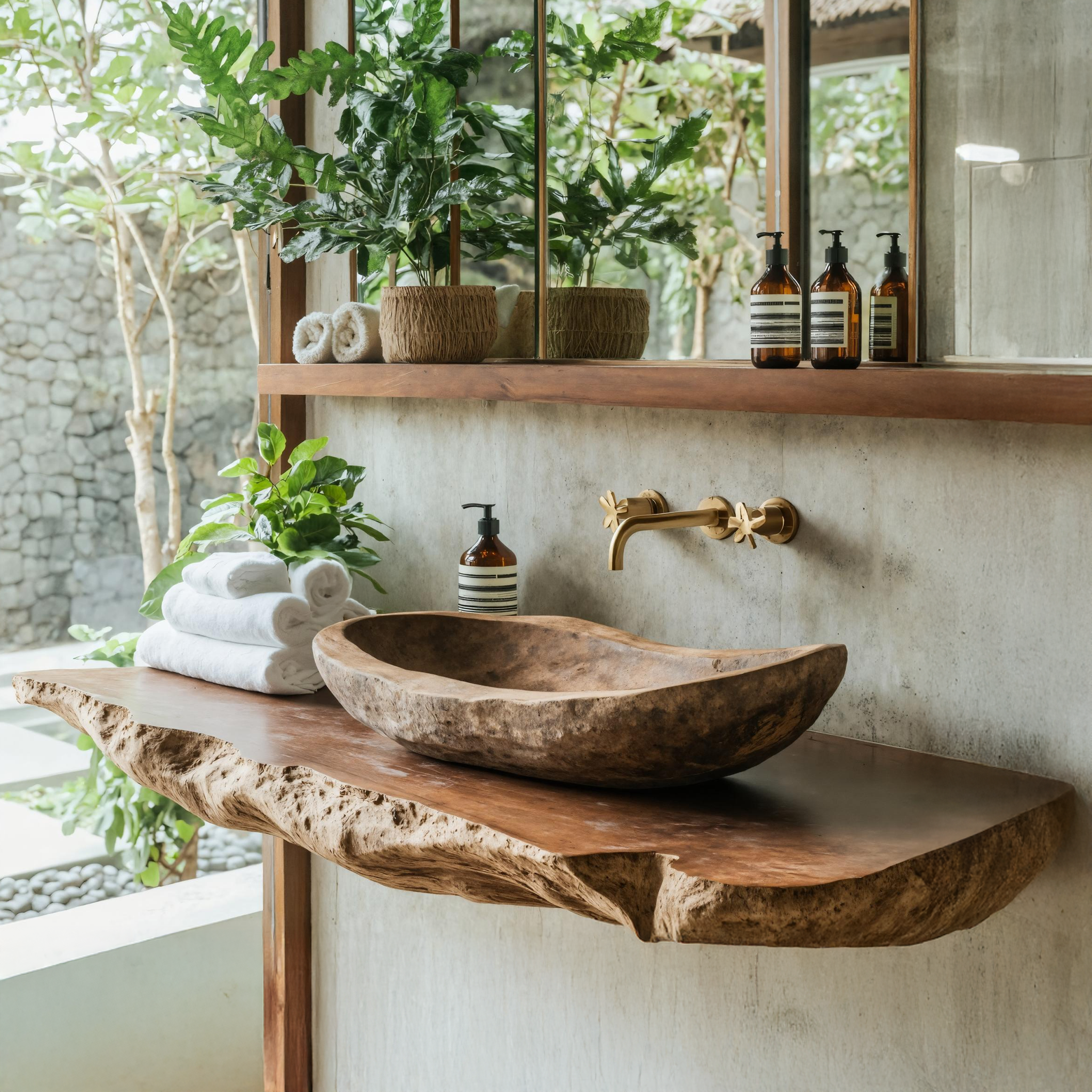 Handcrafted Farmhouse Wood Wash Basin For Bathroom Use SILDTTRVS010