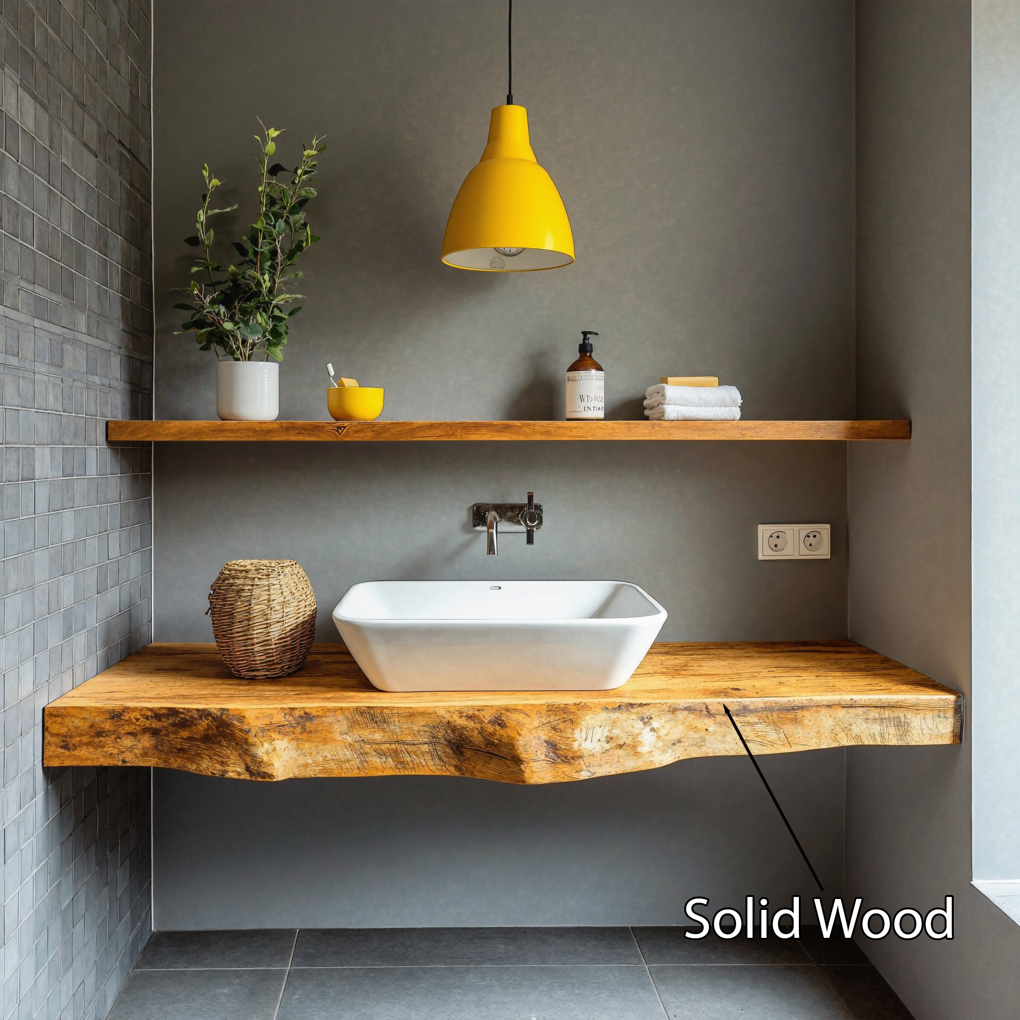 Farmhouse Wooden Vanity Bathroom Decor Ideas SILDTBRV216