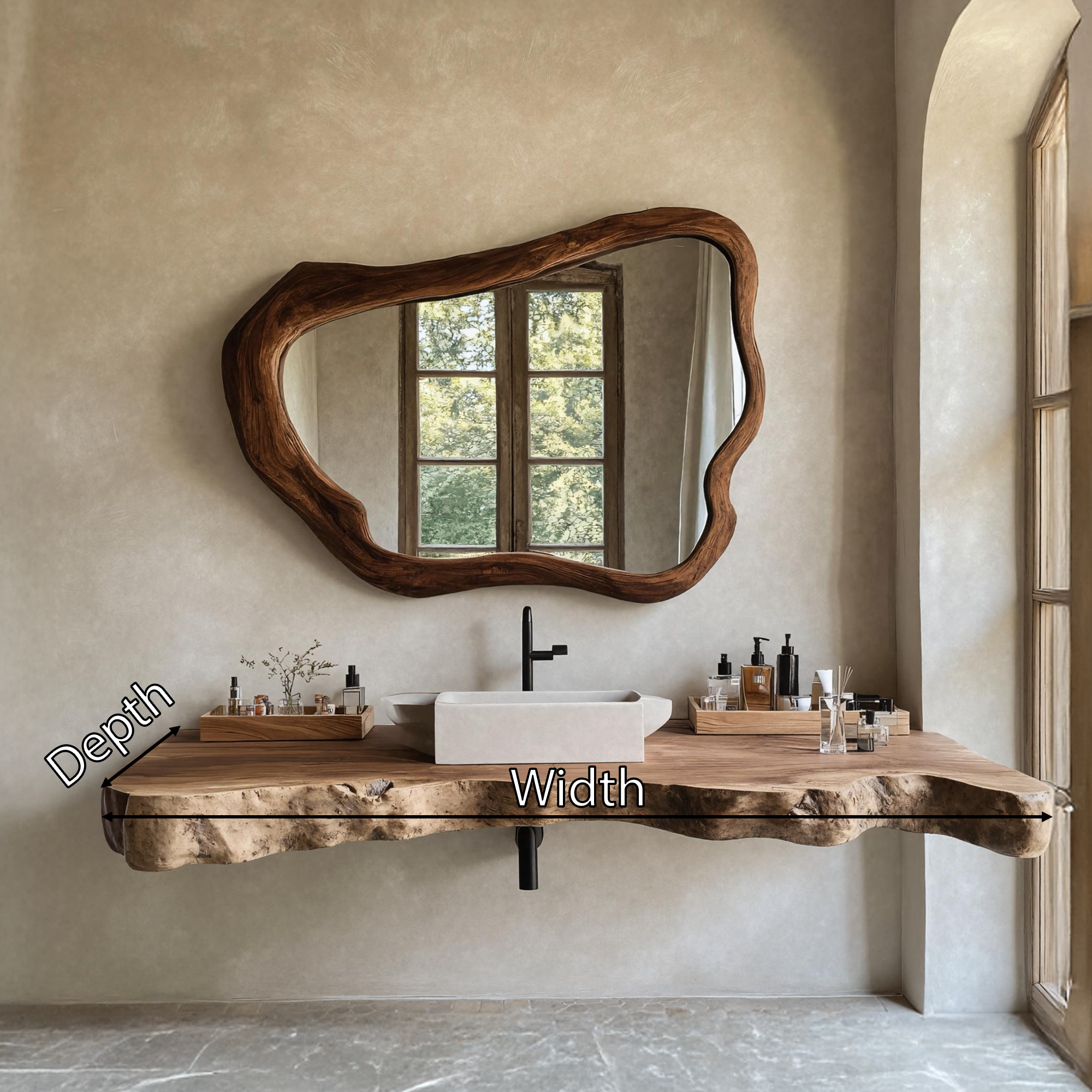 Farmhouse Style Vanity With Drawers For Bathroom SILDTTRBAS023